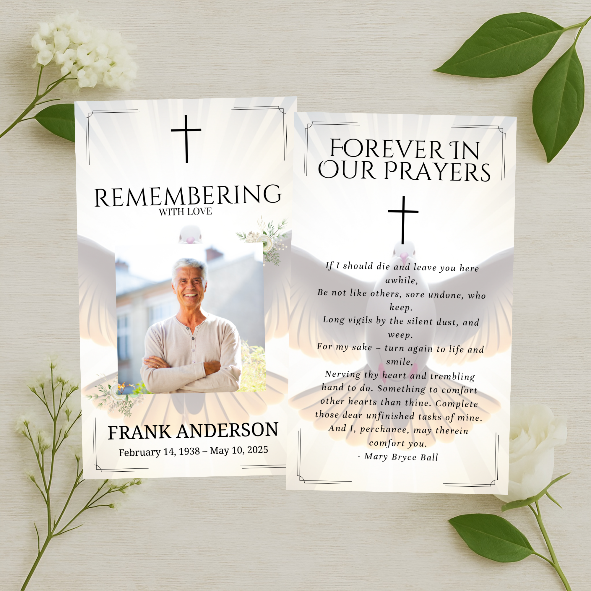 Angelic Light Prayer Card