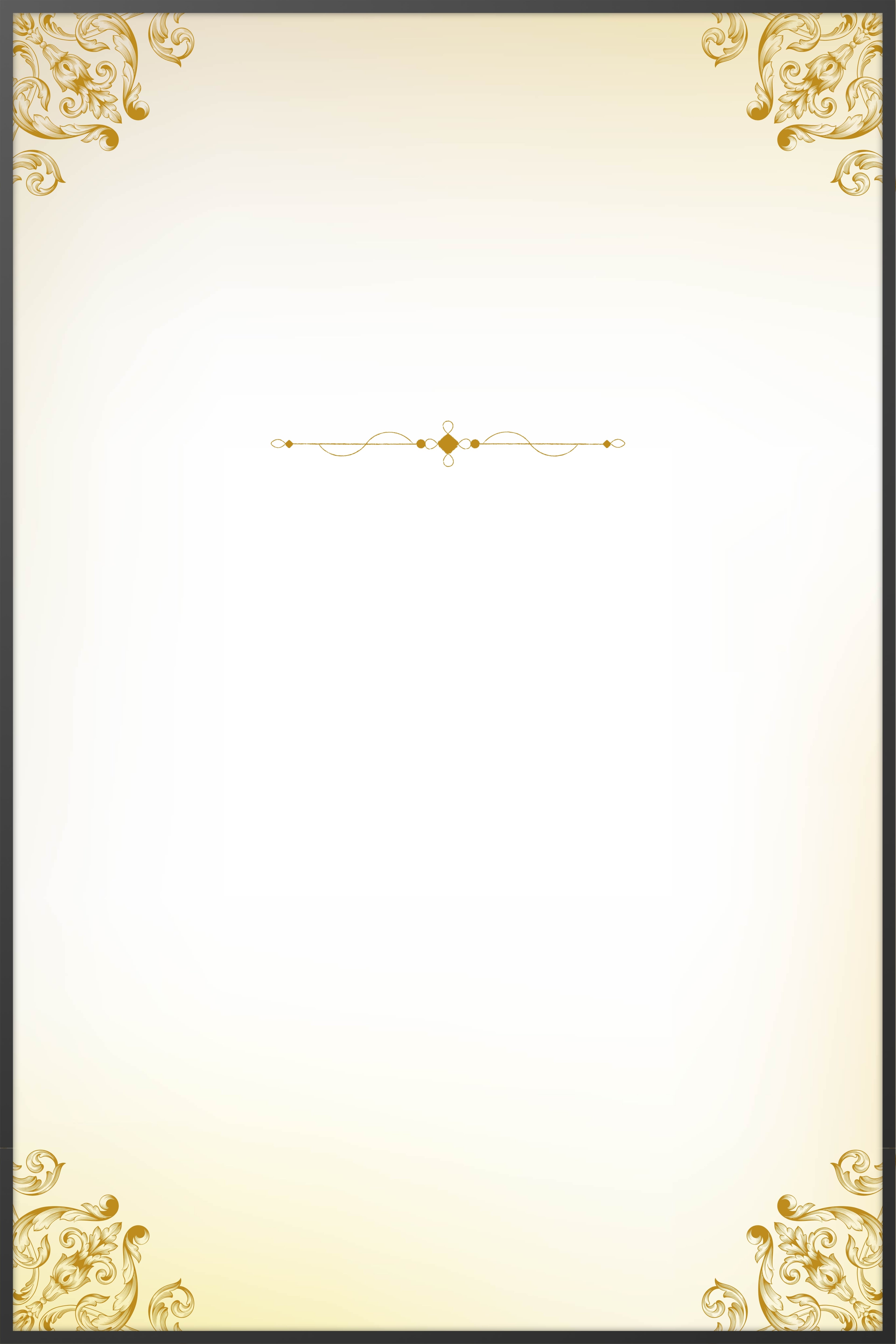 Baroque Gold Memorial Poster