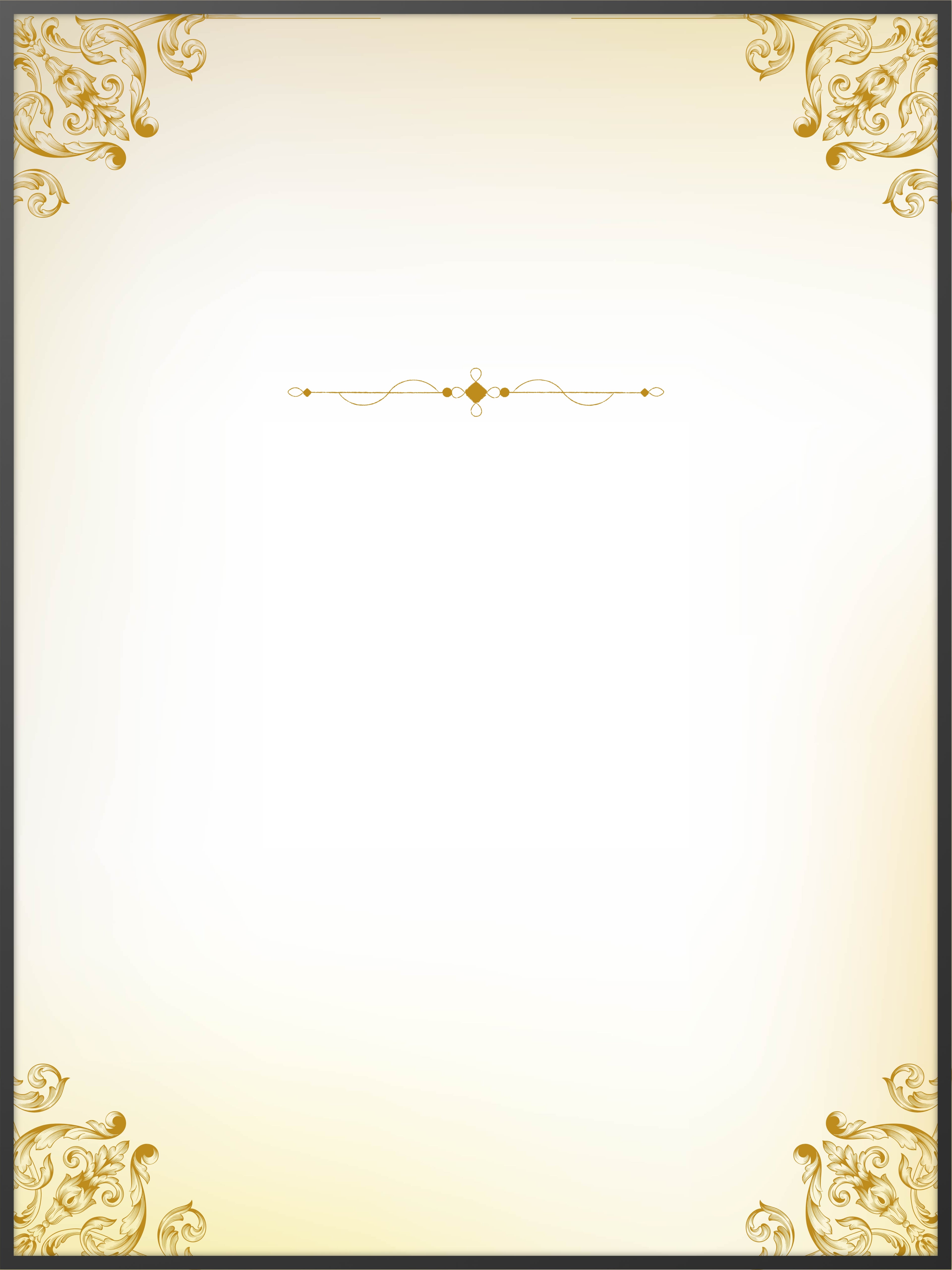 Baroque Gold Memorial Poster
