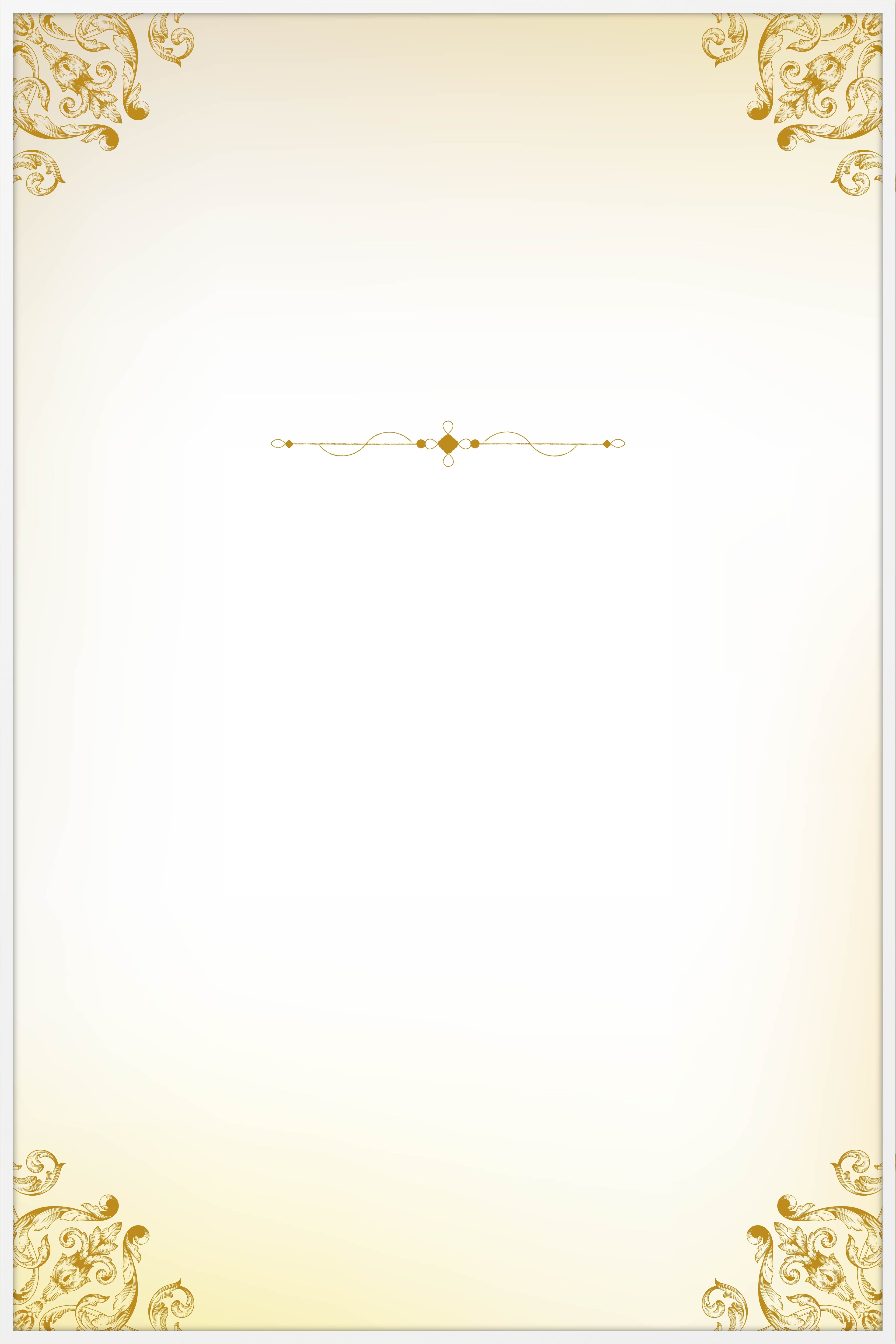 Baroque Gold Memorial Poster