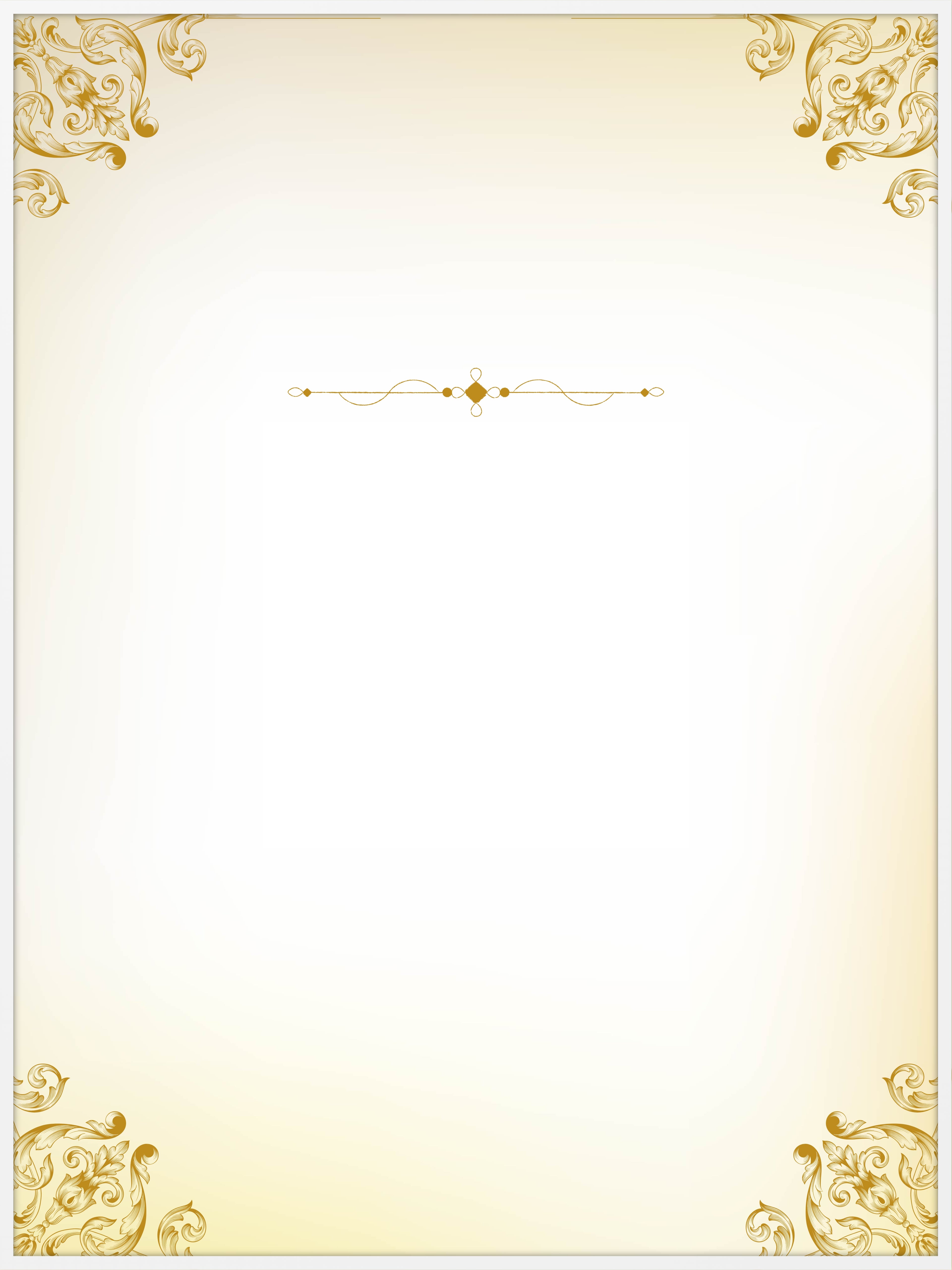 Baroque Gold Memorial Poster