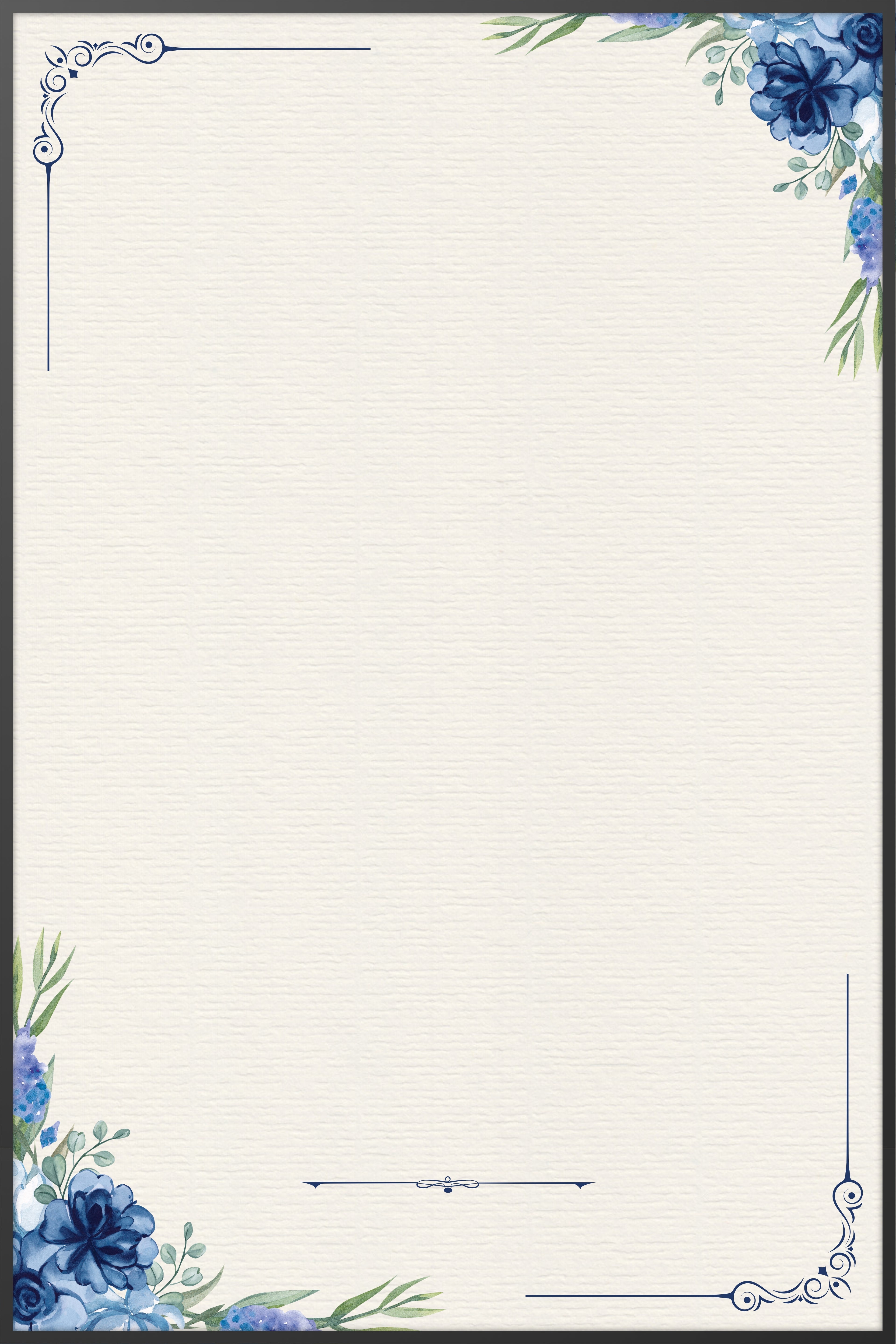 Blue Blossom Memorial Poster