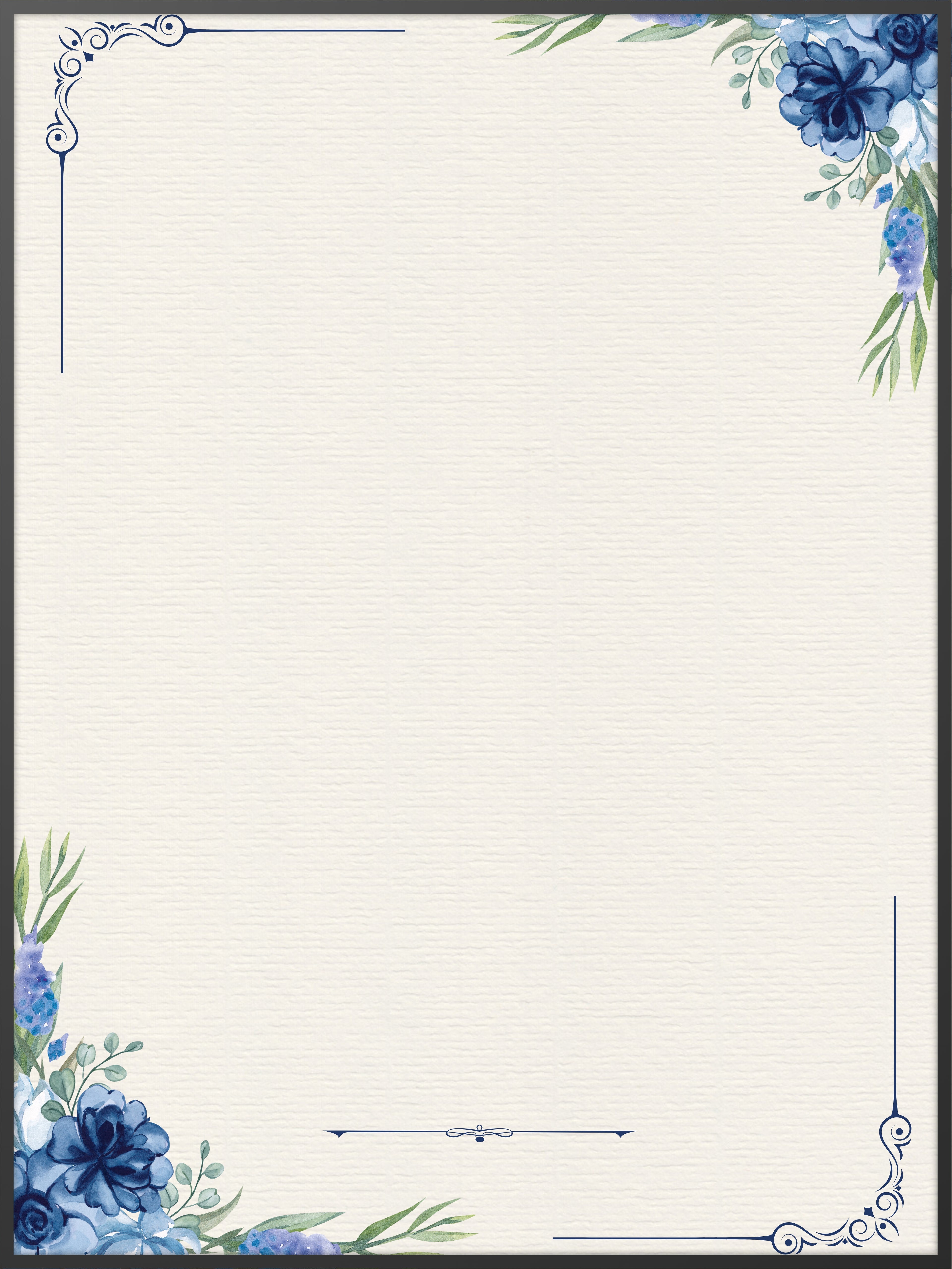 Blue Blossom Memorial Poster