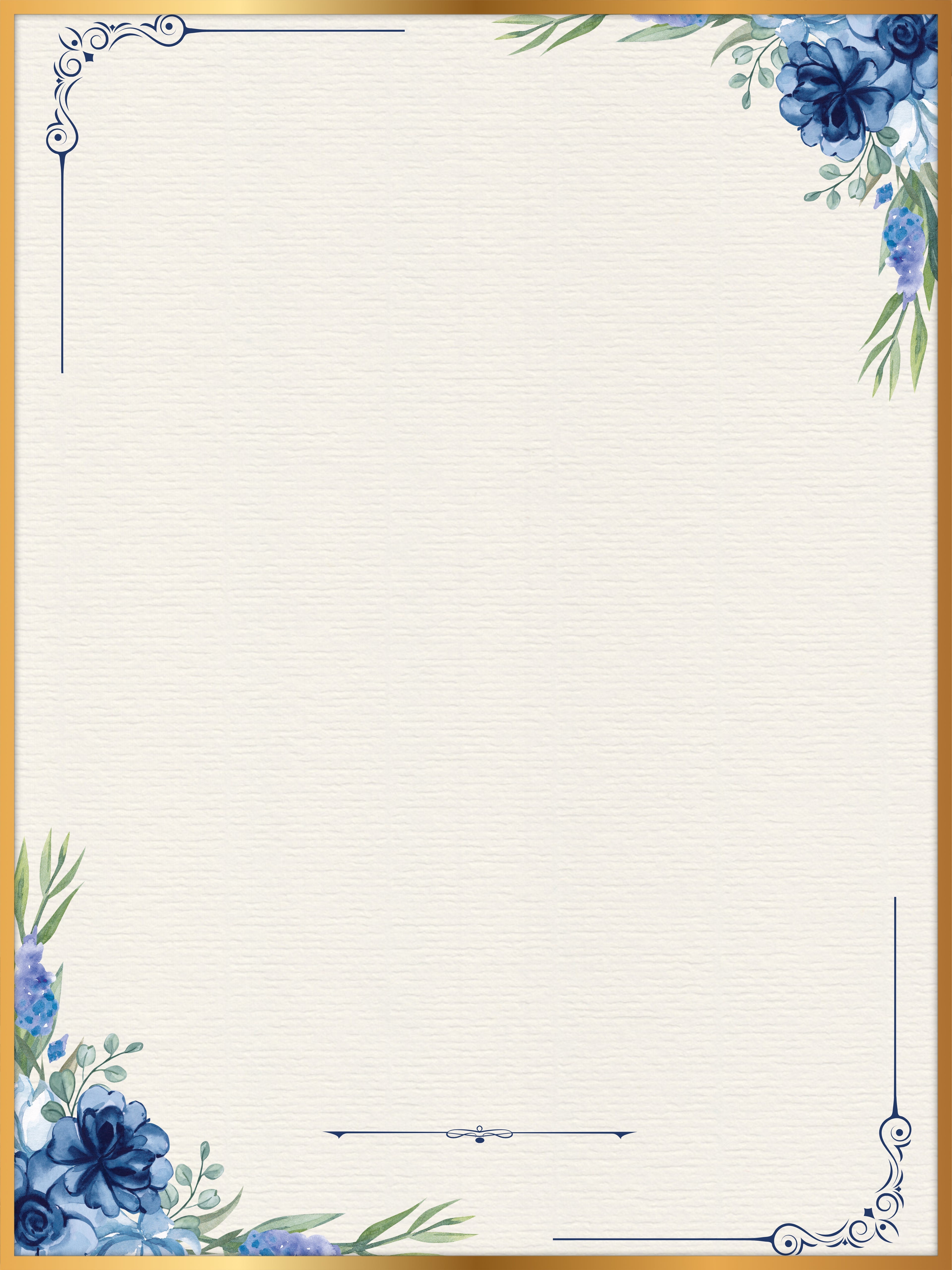 Blue Blossom Memorial Poster