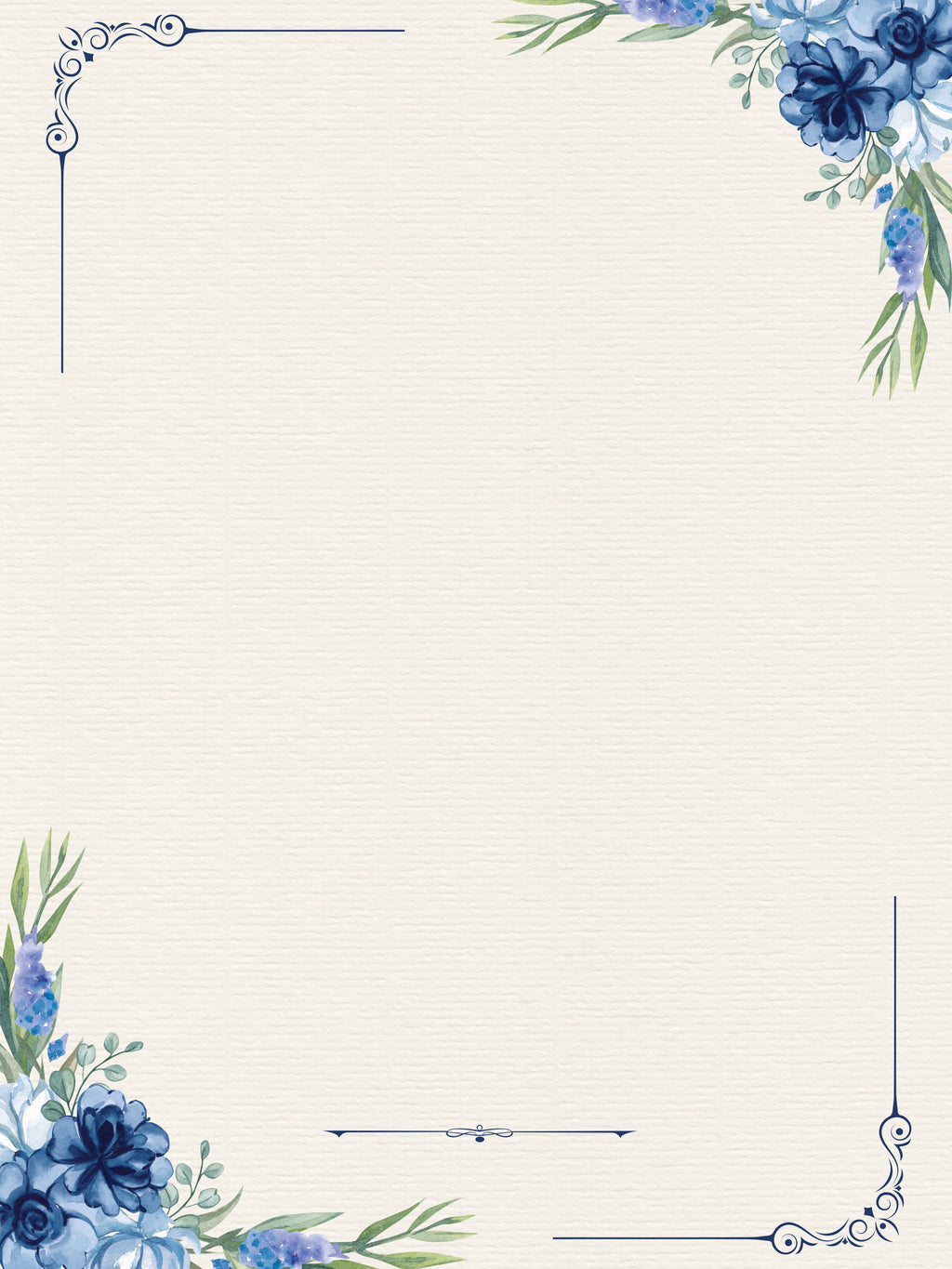 Blue Blossom Memorial Poster