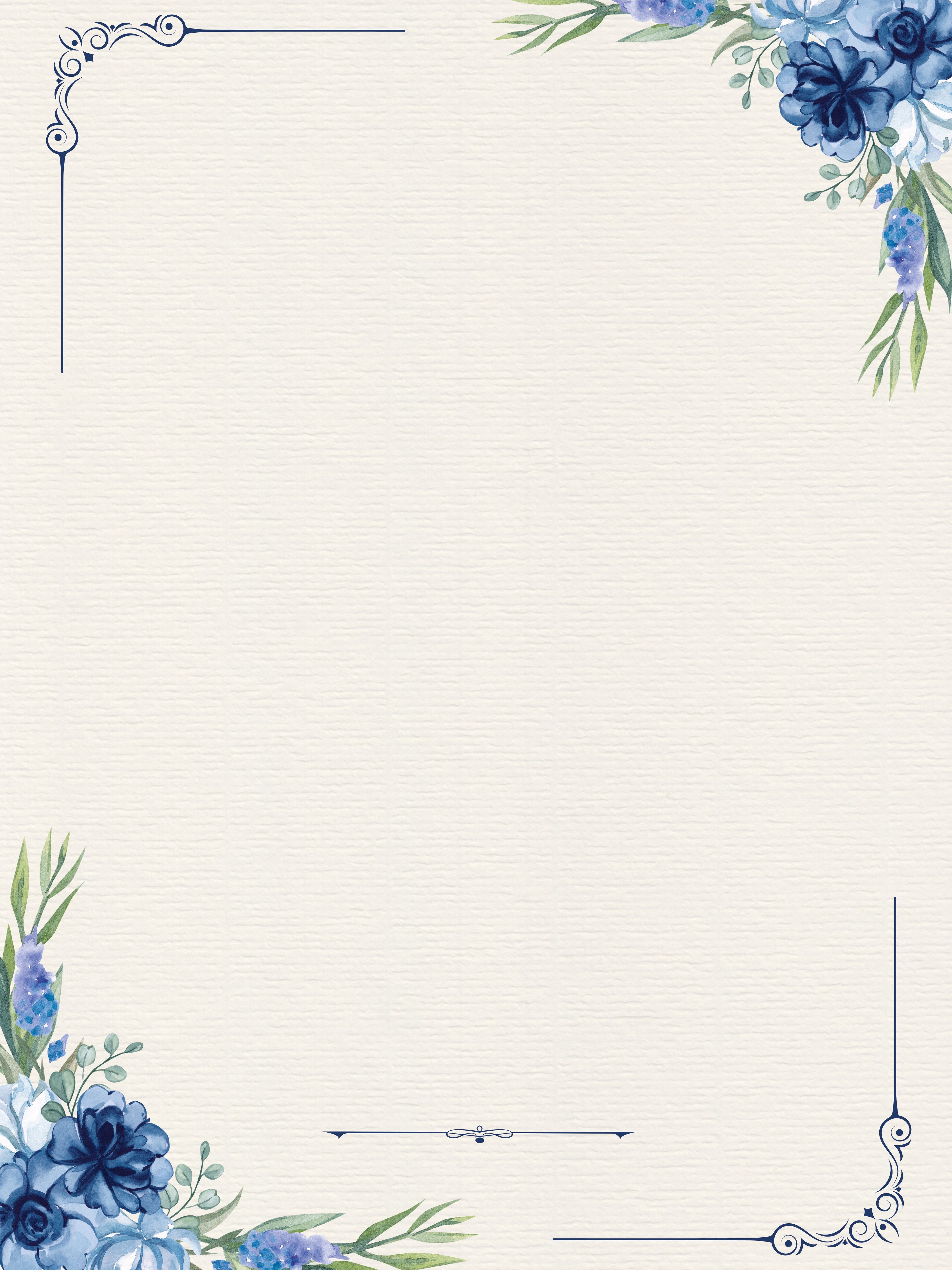 Blue Blossom Memorial Poster