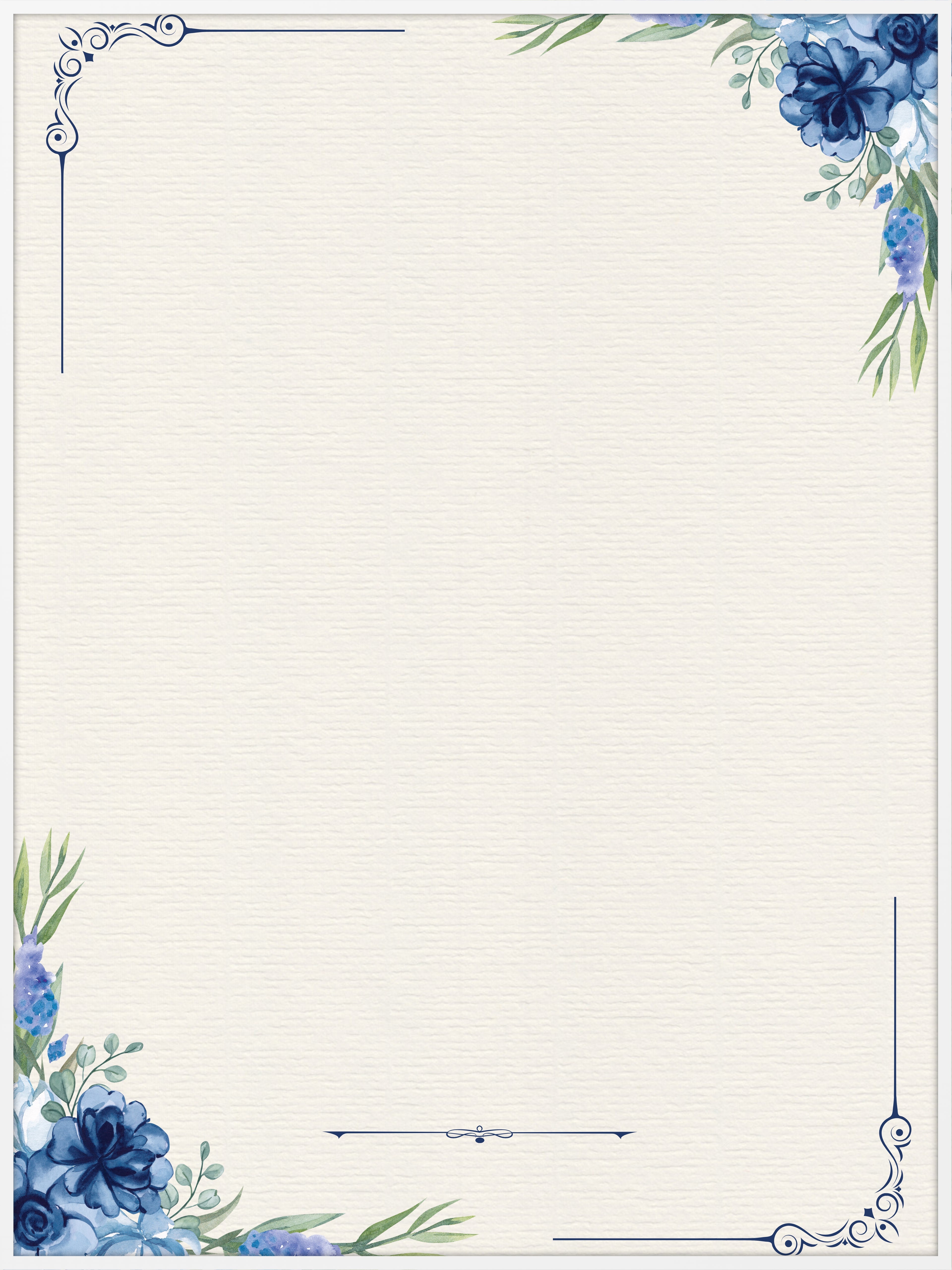 Blue Blossom Memorial Poster