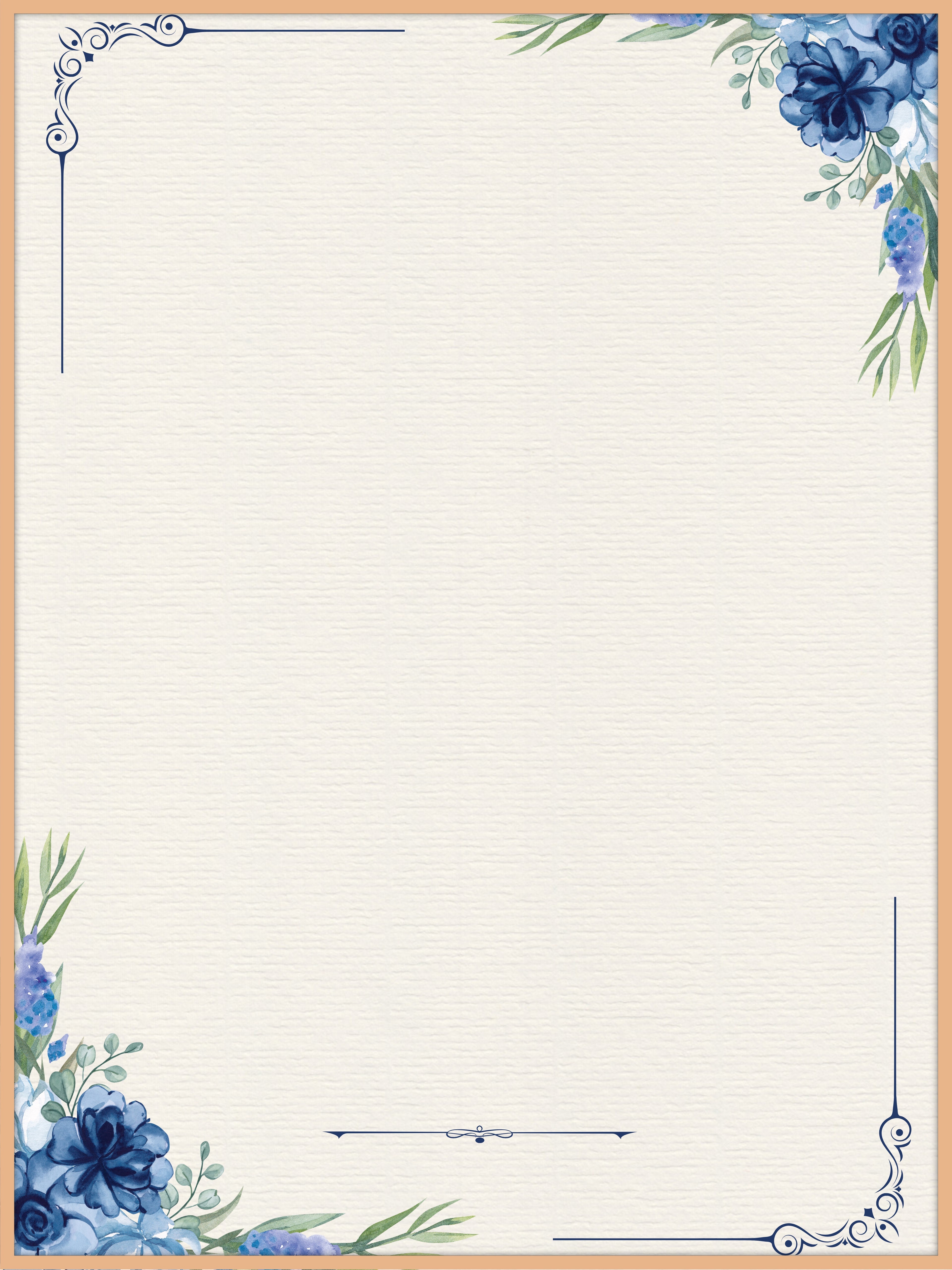 Blue Blossom Memorial Poster