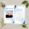 Blue Blossom Prayer Card