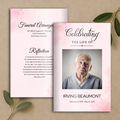 Blush Reverie Funeral Program