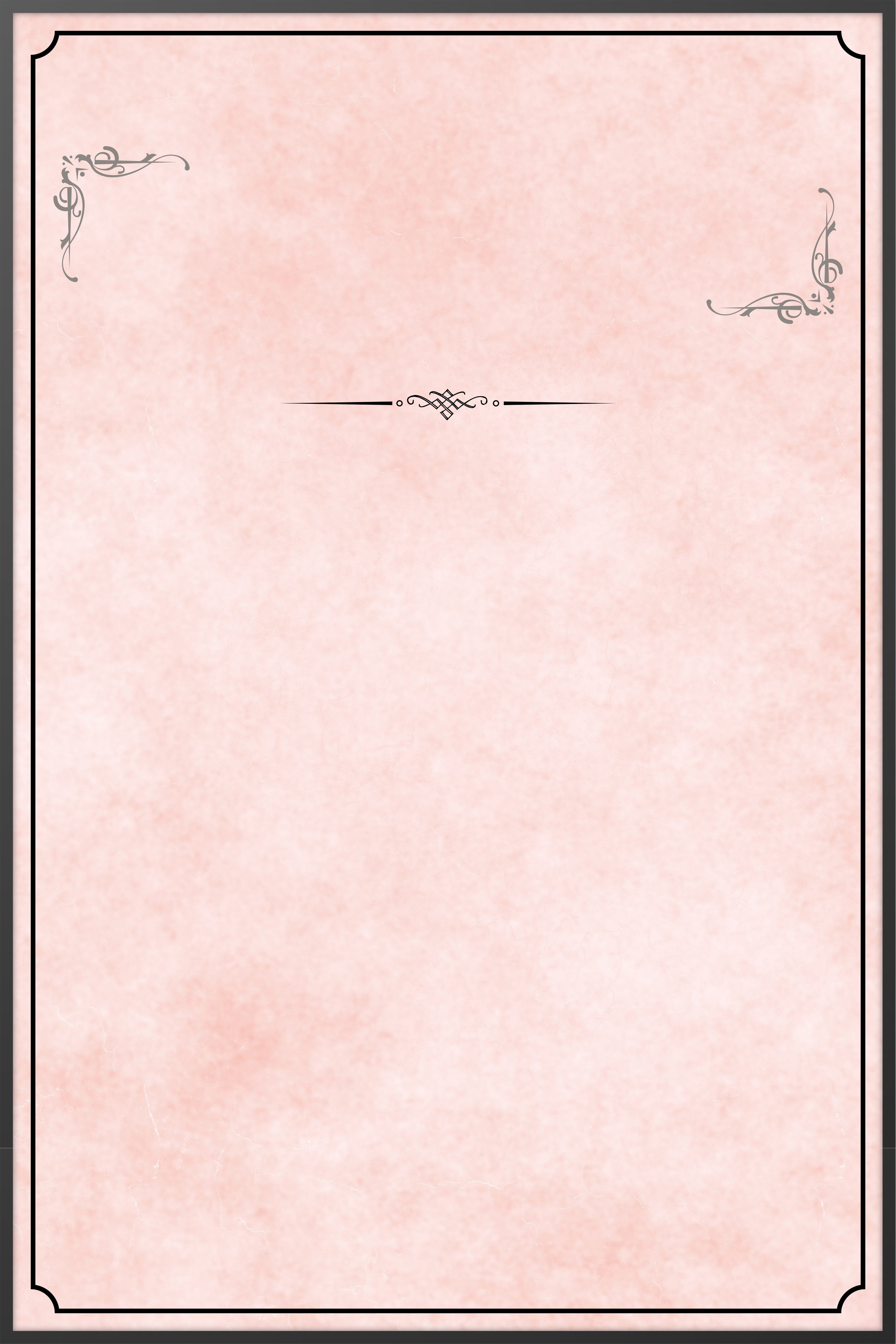 Blush Scroll Memorial Poster