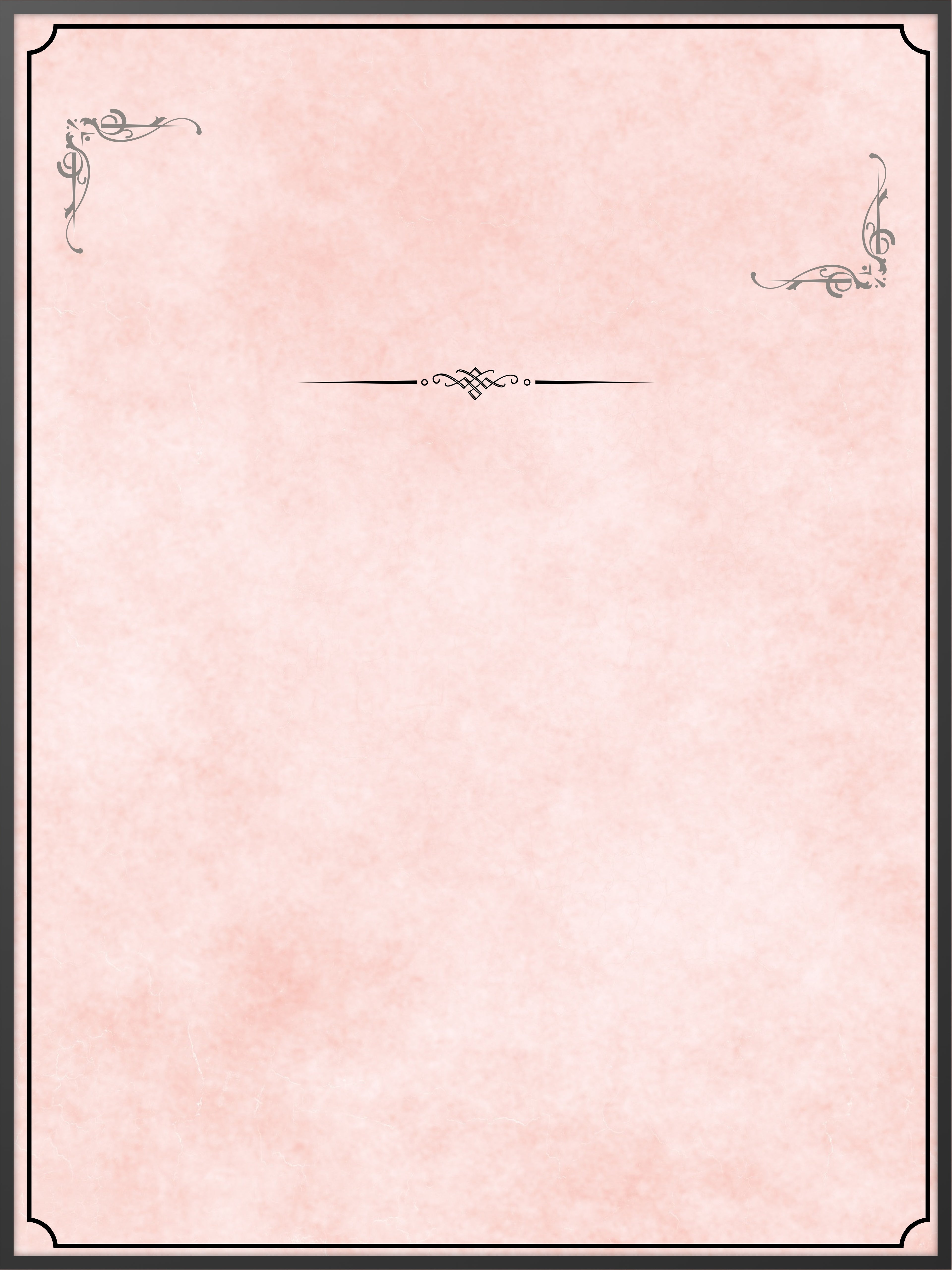 Blush Scroll Memorial Poster