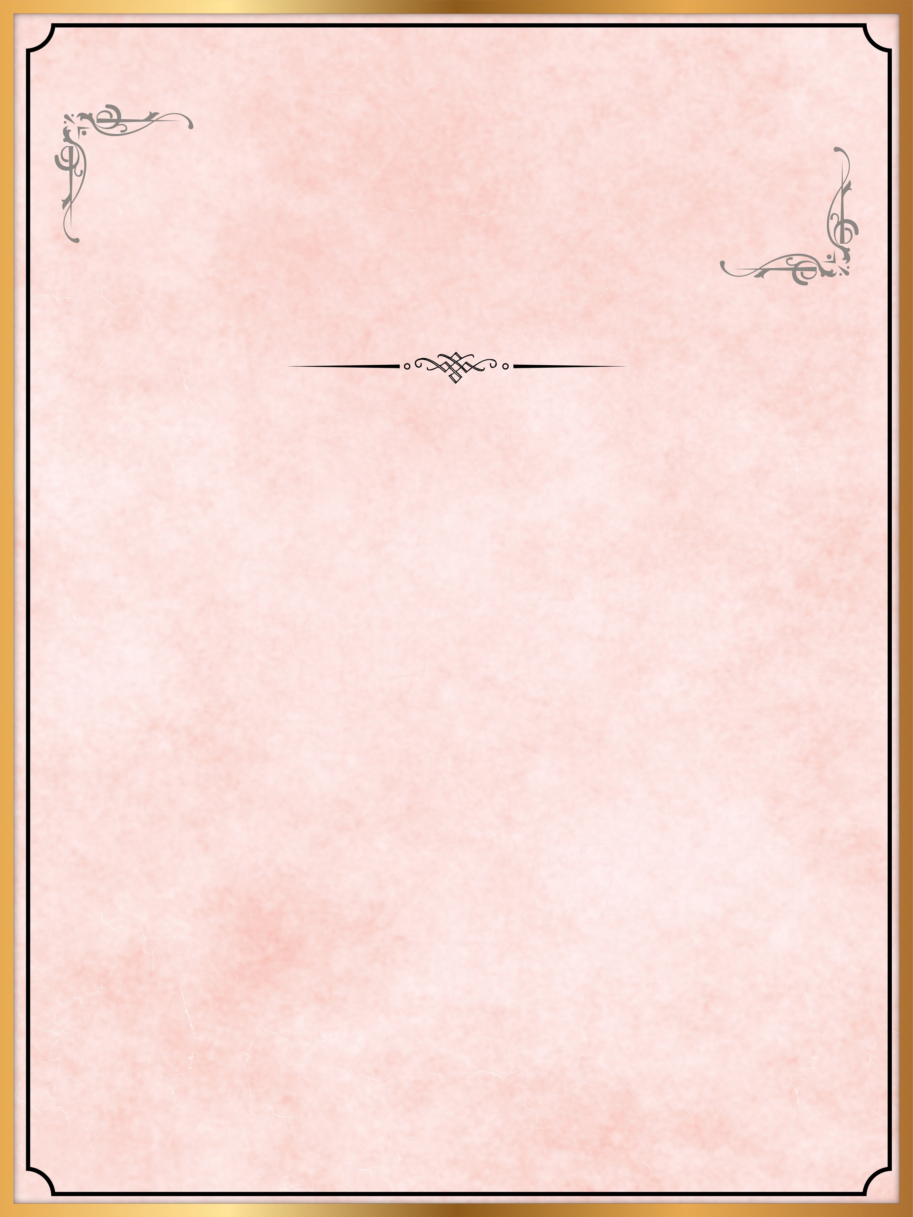 Blush Scroll Memorial Poster