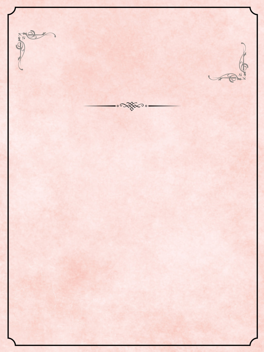 Blush Scroll Memorial Poster