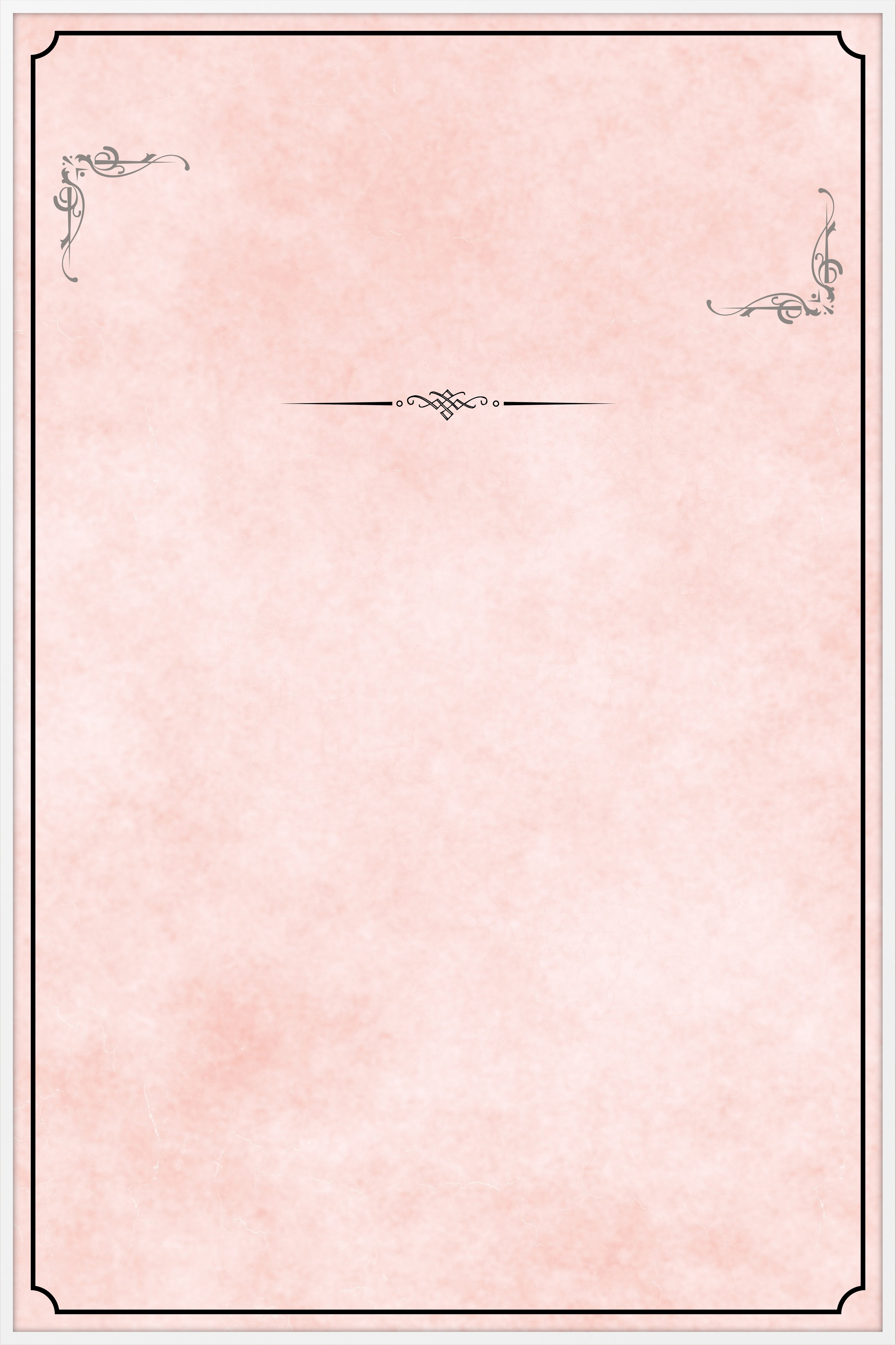 Blush Scroll Memorial Poster