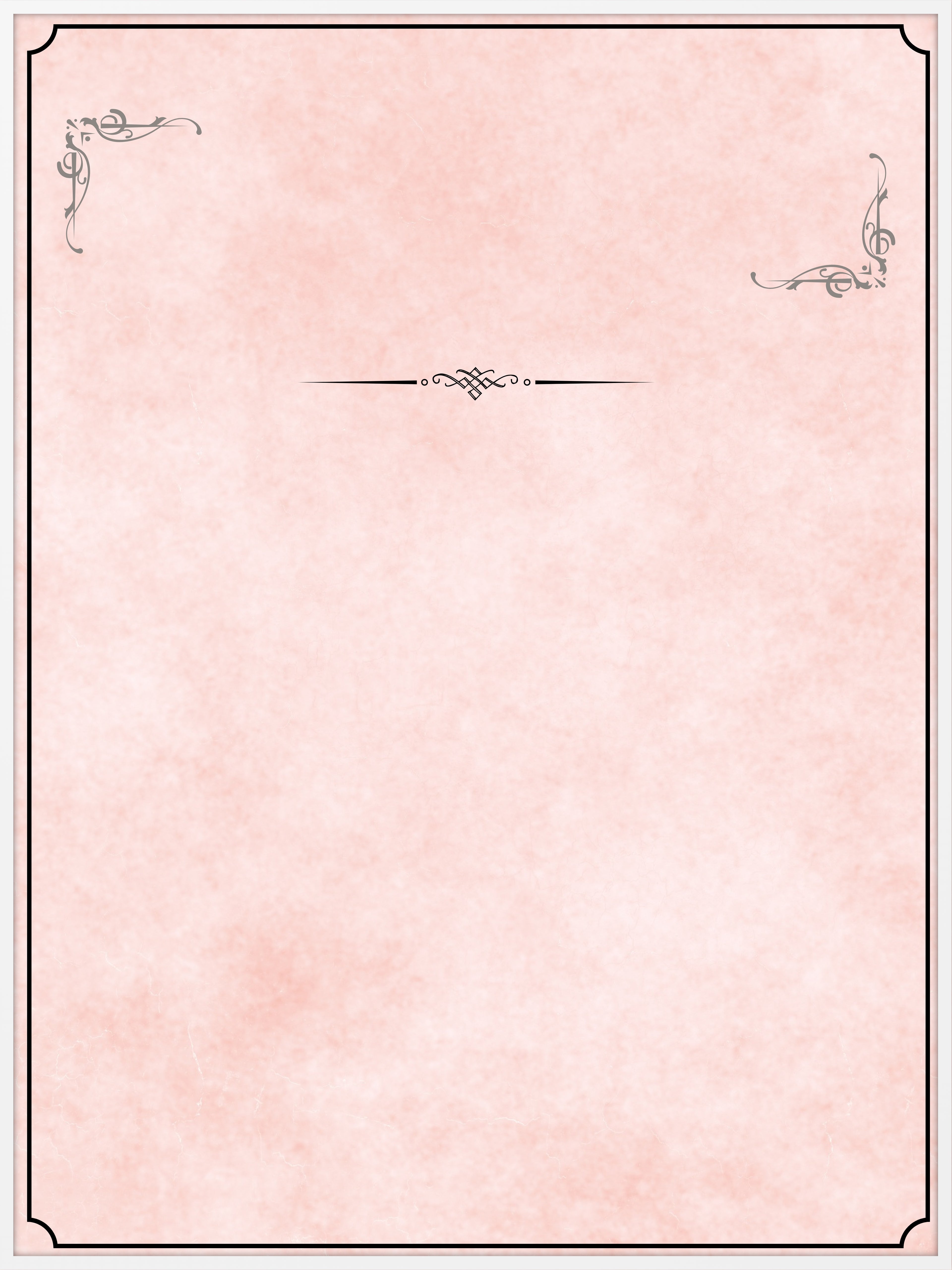 Blush Scroll Memorial Poster