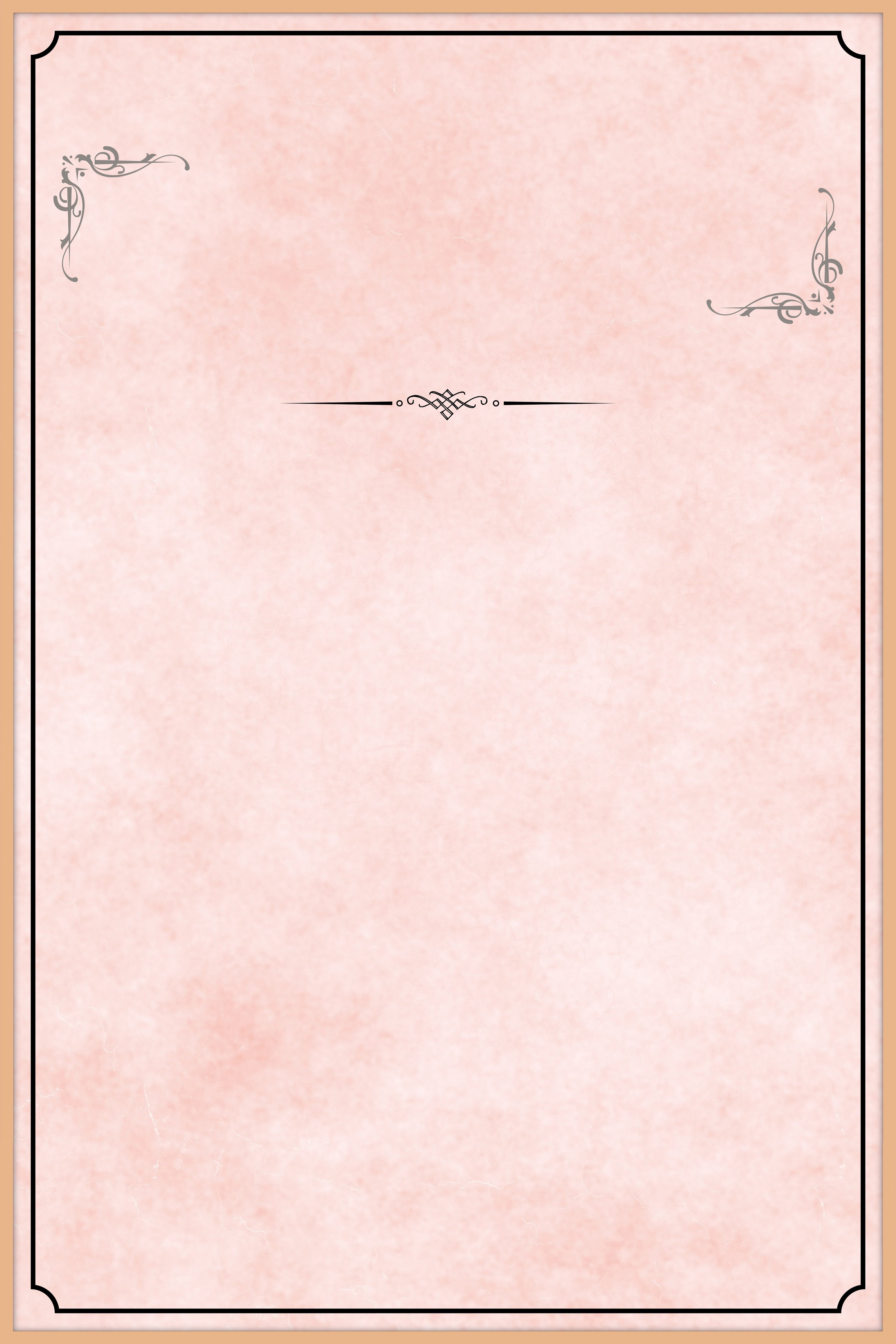 Blush Scroll Memorial Poster