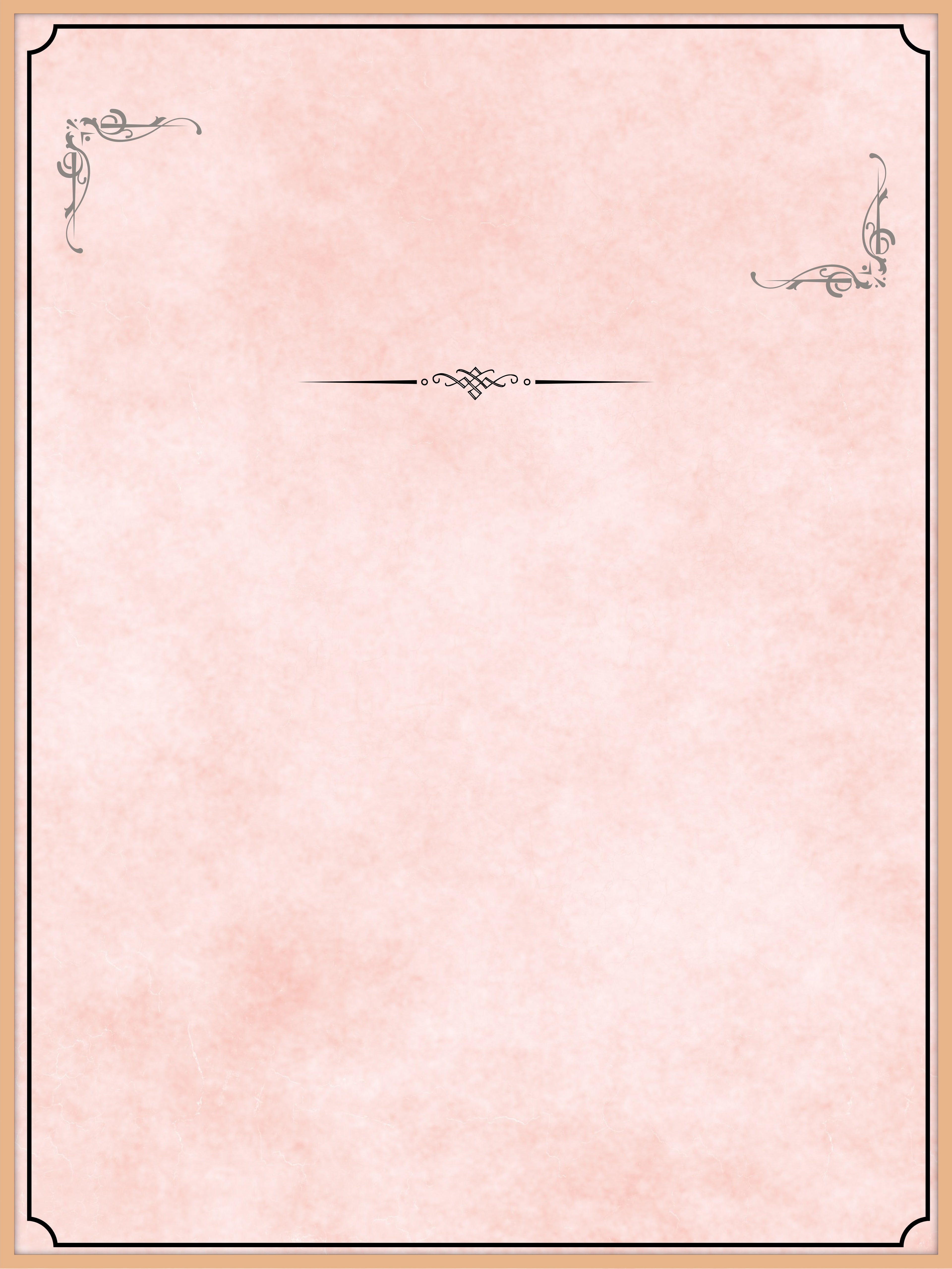 Blush Scroll Memorial Poster