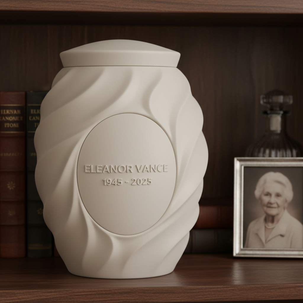 Cascading Wave Cremation Urn — lifestyle 2