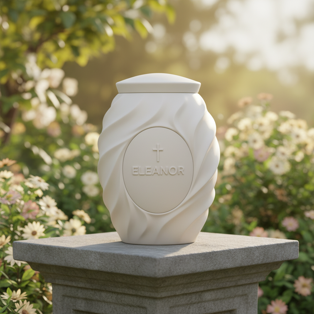 Cascading Wave Cremation Urn — lifestyle 3