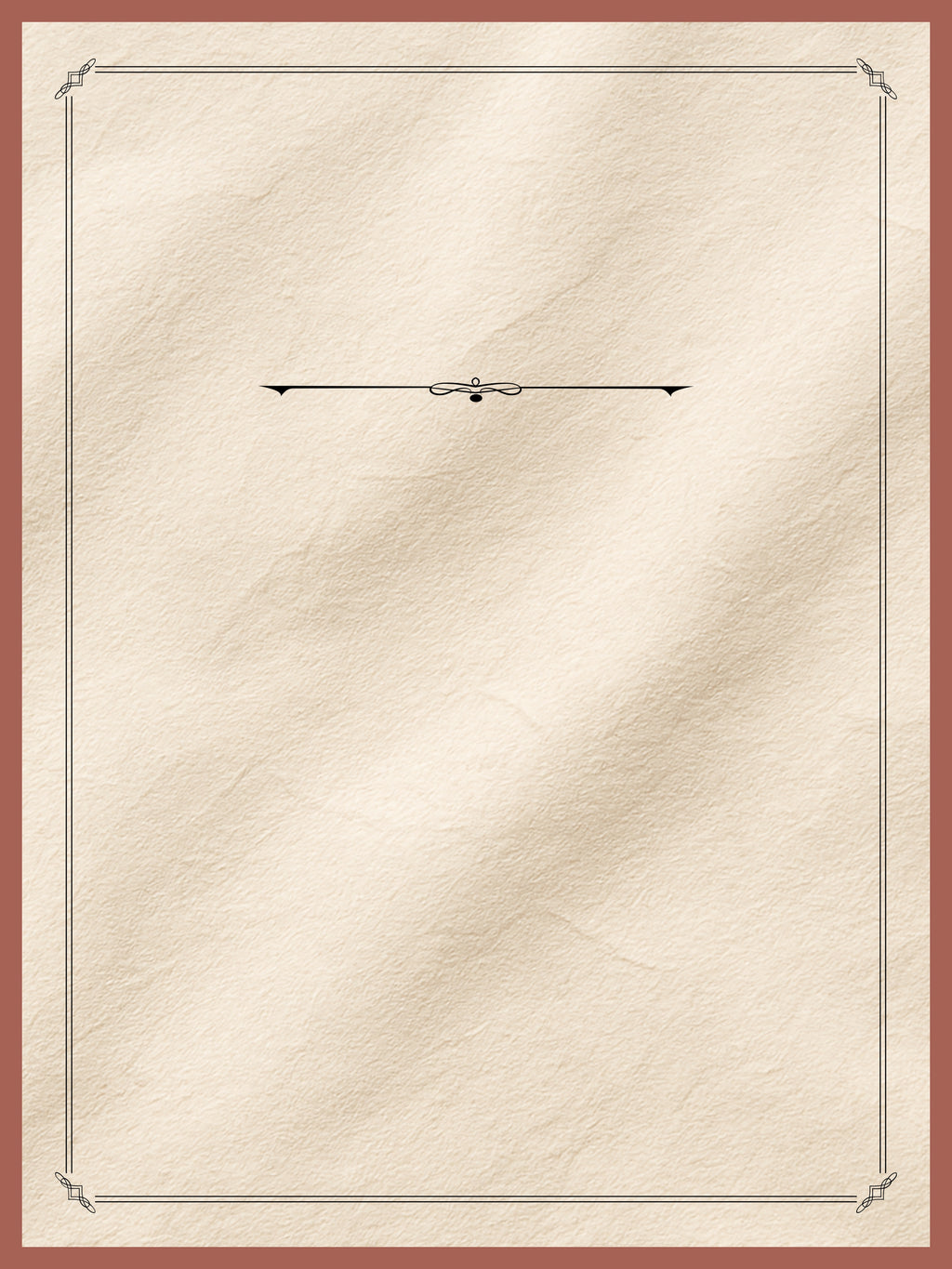 Deco Parchment Memorial Poster
