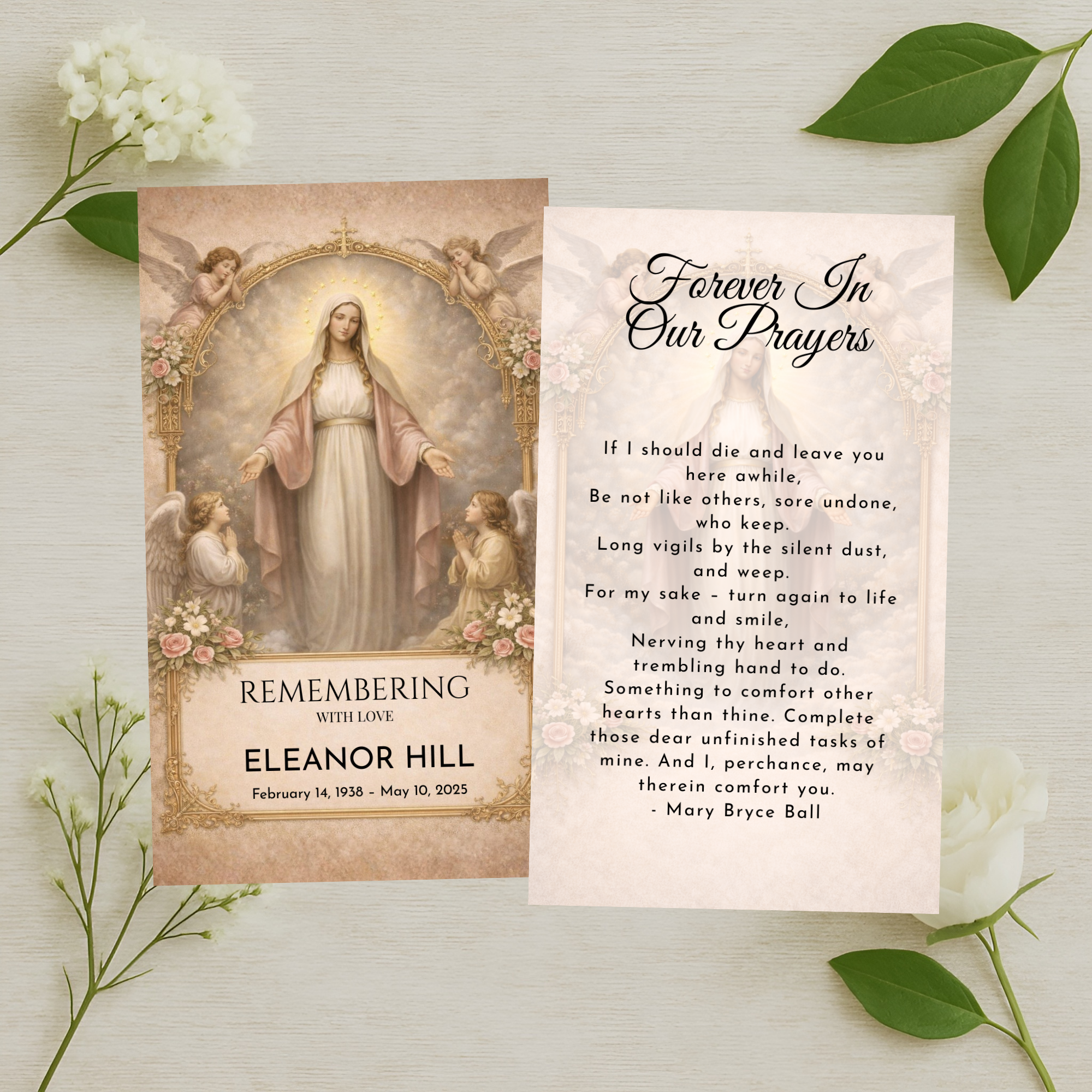 Divine Grace Prayer Card