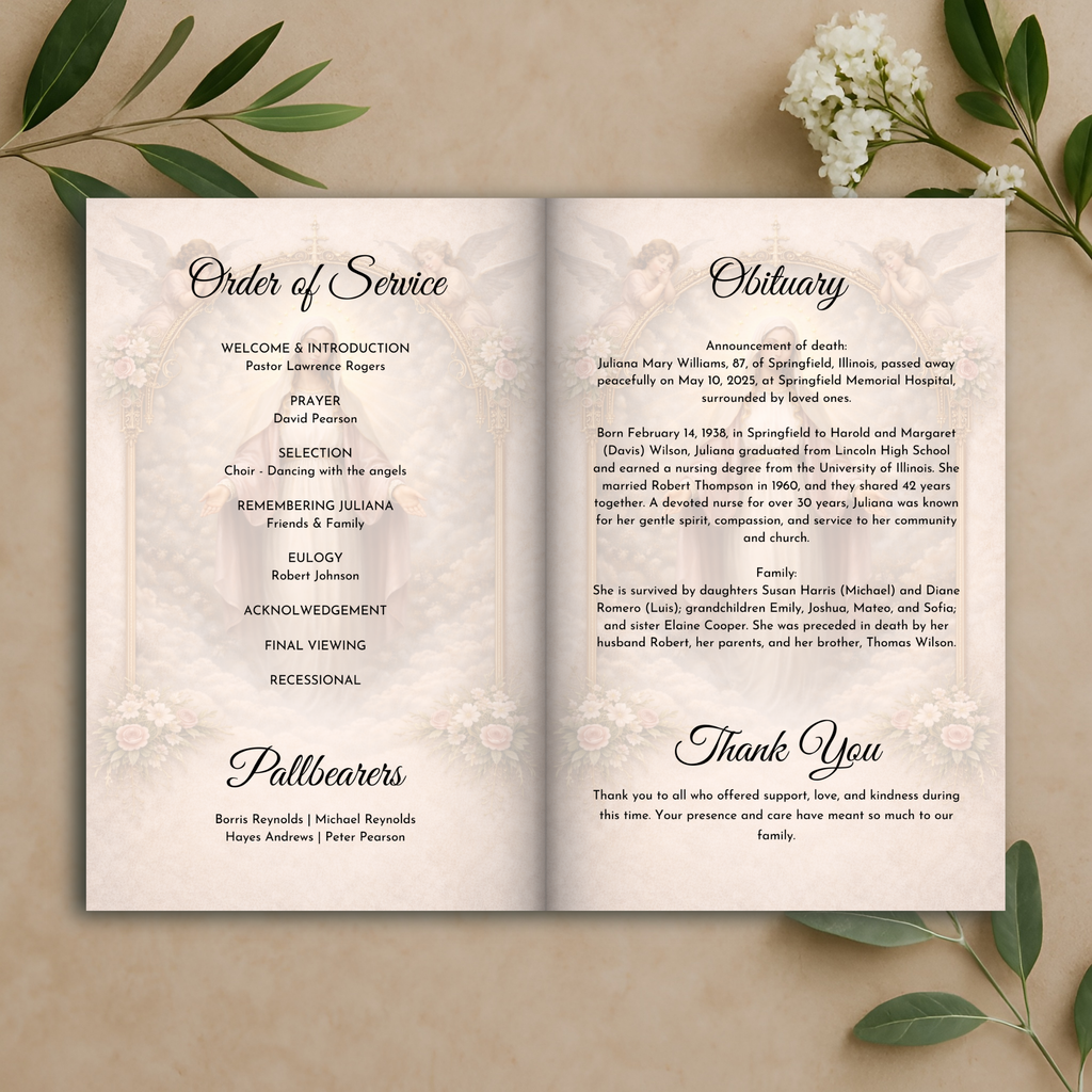 Divine Grace Funeral Program