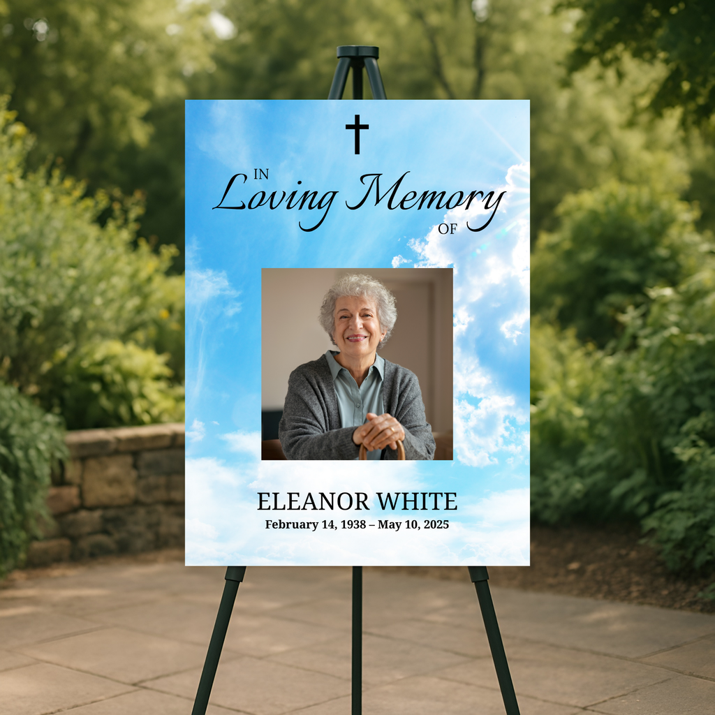 Divine Sky Memorial Poster