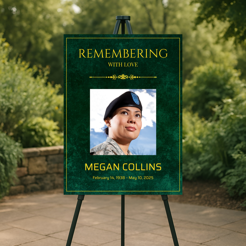 Emerald Valor Memorial Poster