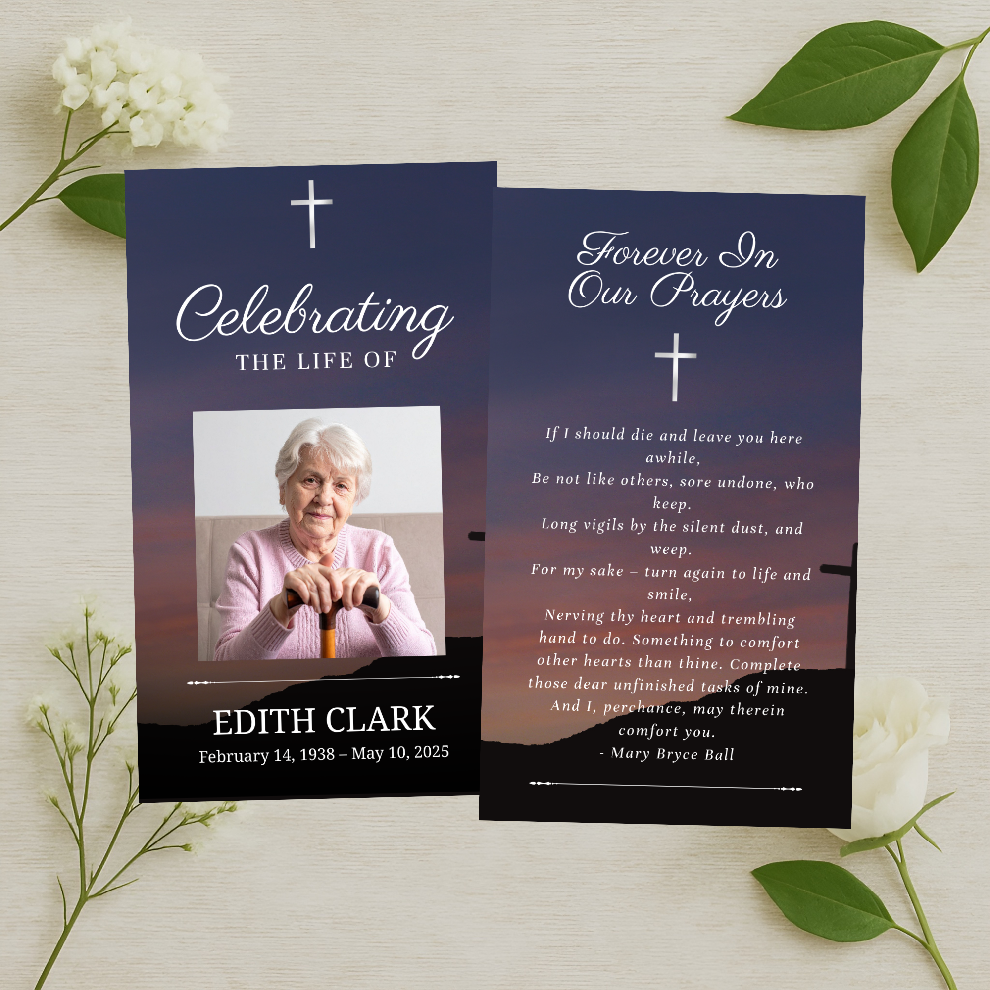 Eternal Cross Prayer Card