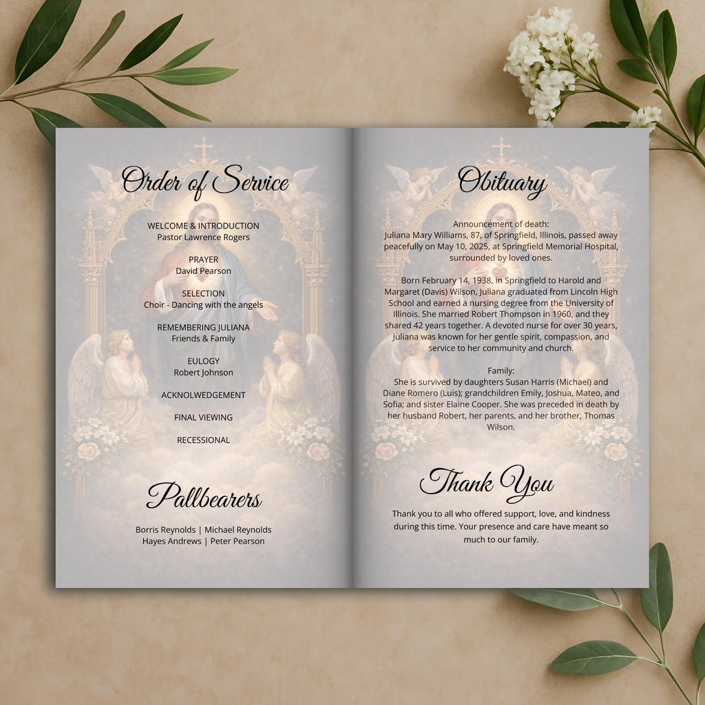 Eternal Devotion Funeral Program