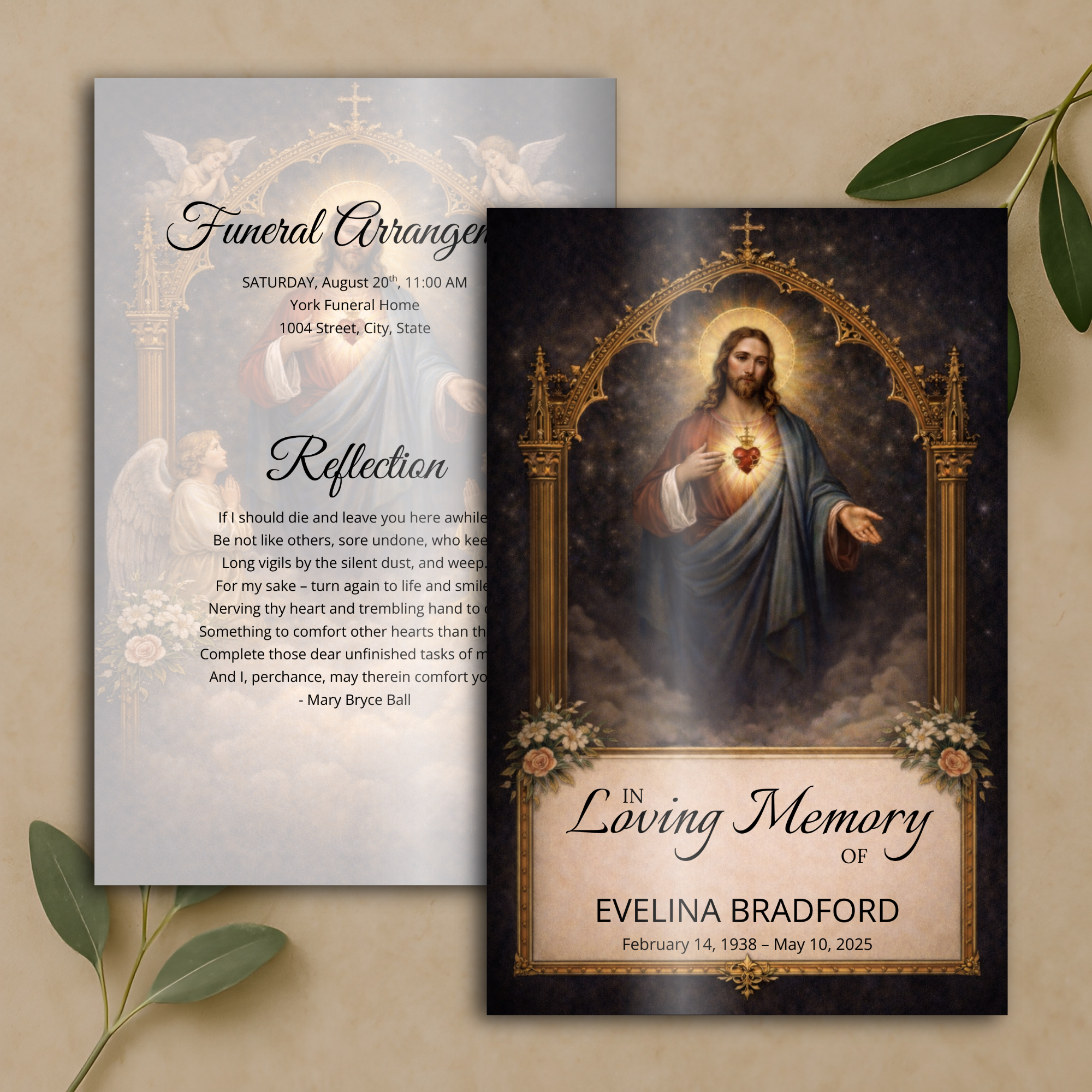 Eternal Devotion Funeral Program