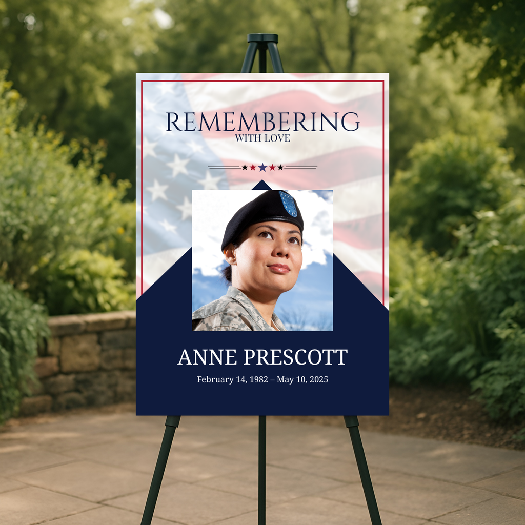 Flag Duty Memorial Poster