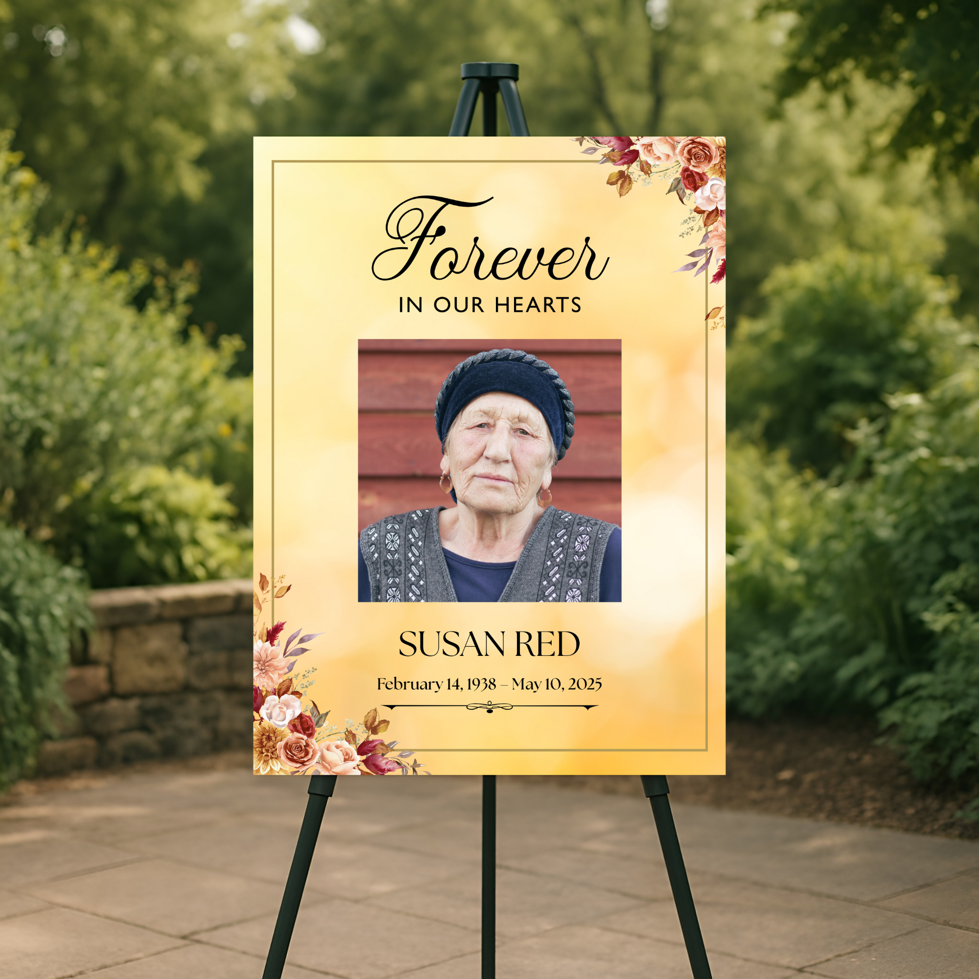 Golden Forever Memorial Poster