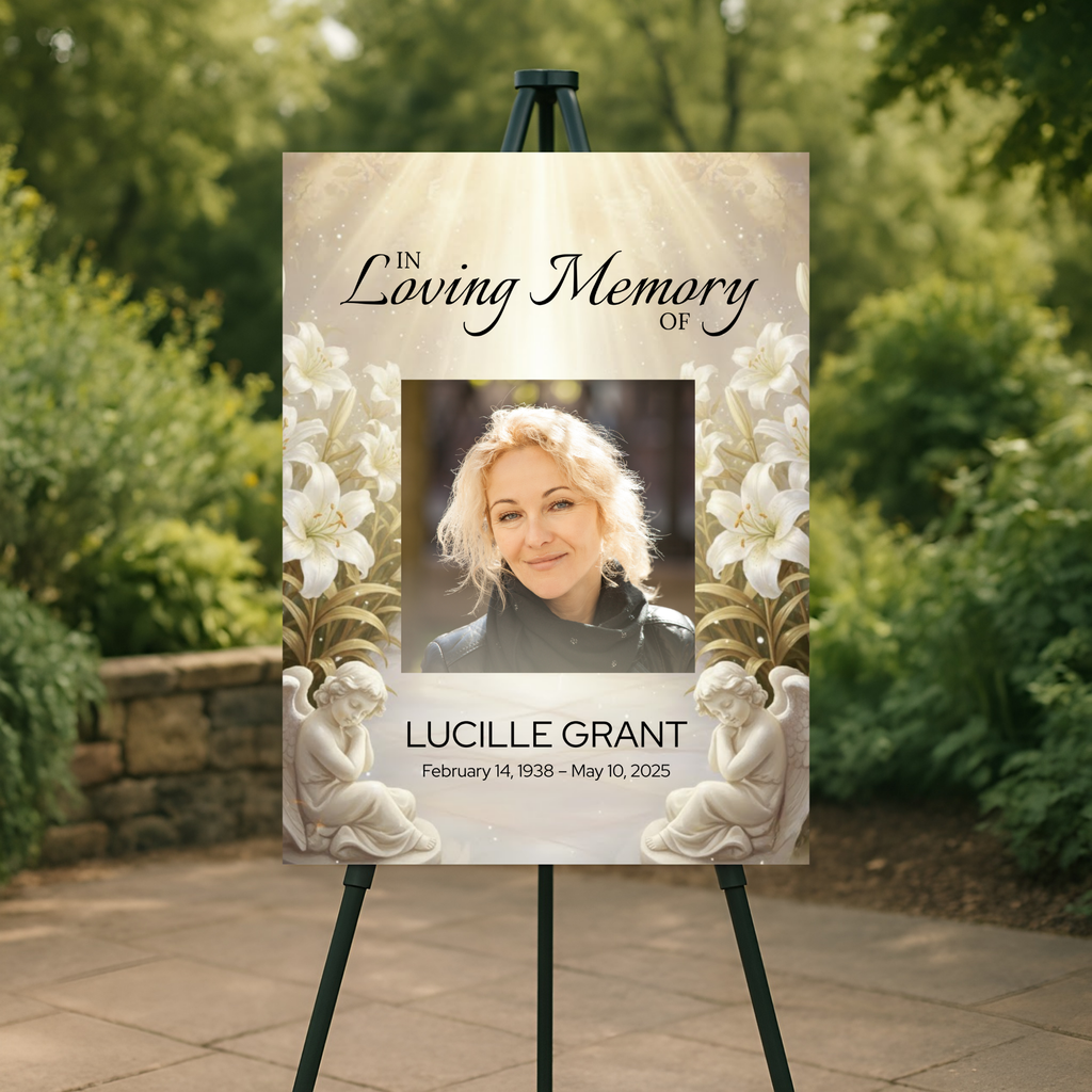 Golden Light Memorial Poster