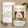 Golden Light Funeral Program