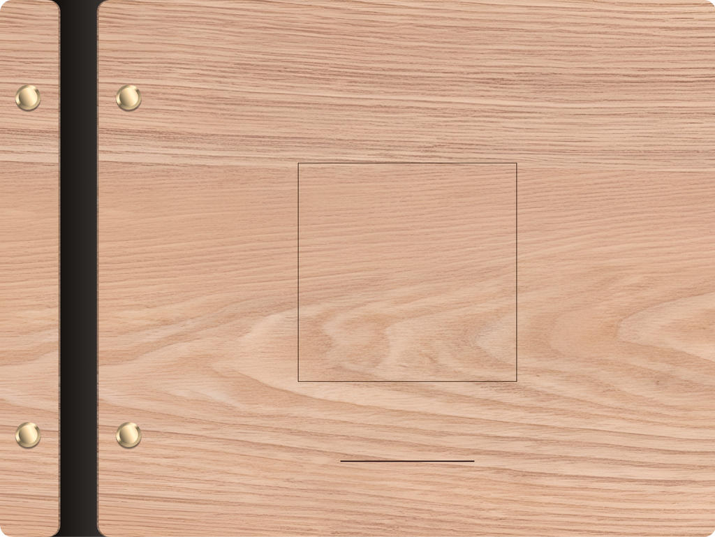 Refined Wood Cover Guest Book