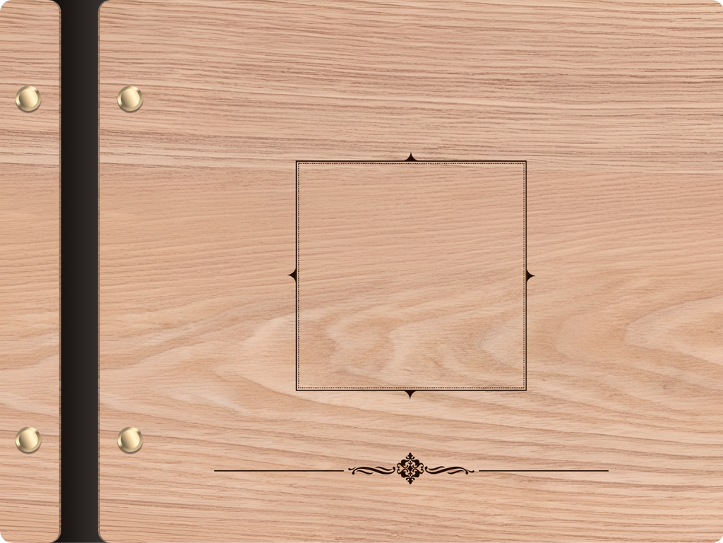 Heirloom Wood Cover Guest Book