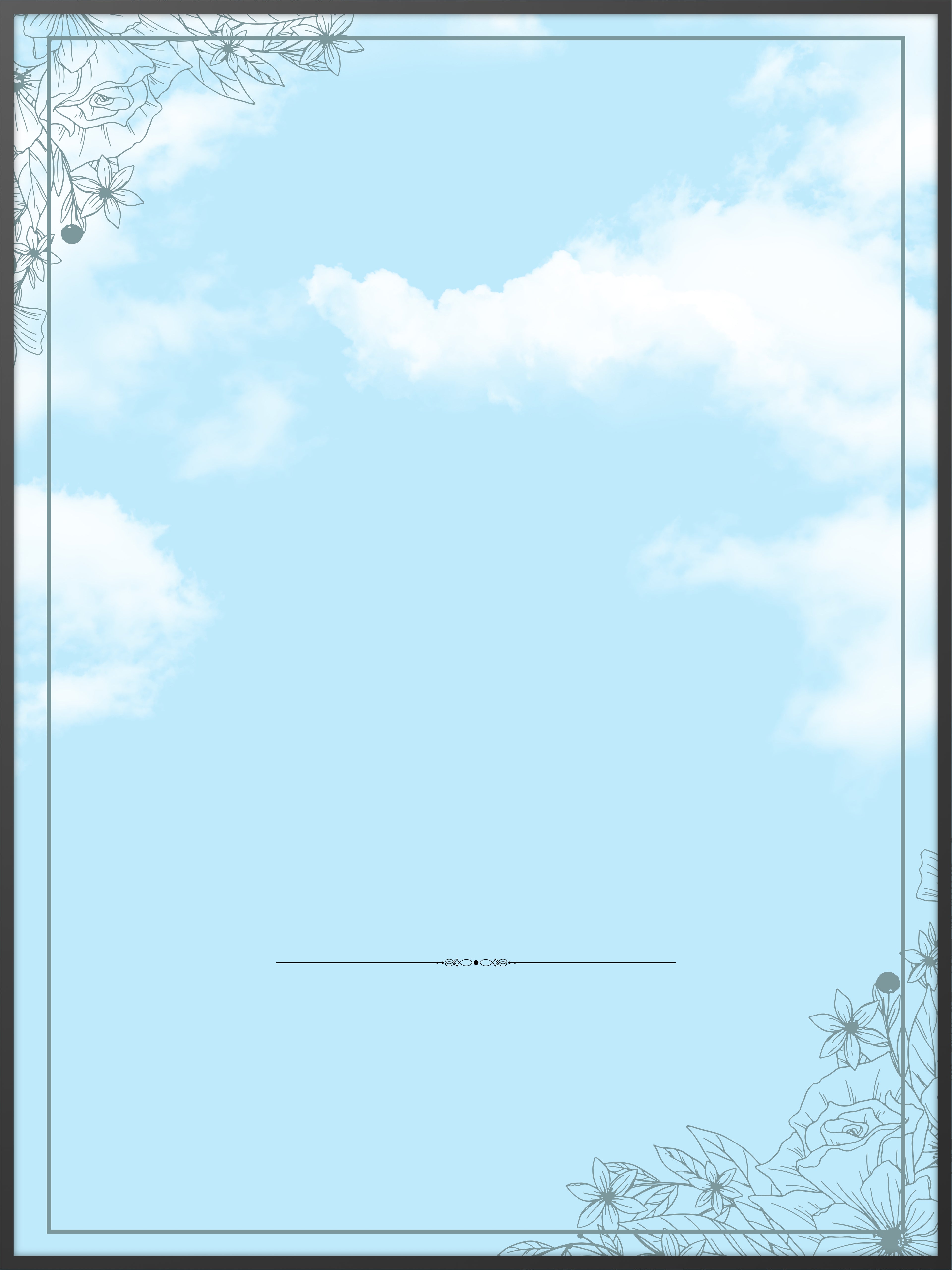 Heavenly Blue Memorial Poster