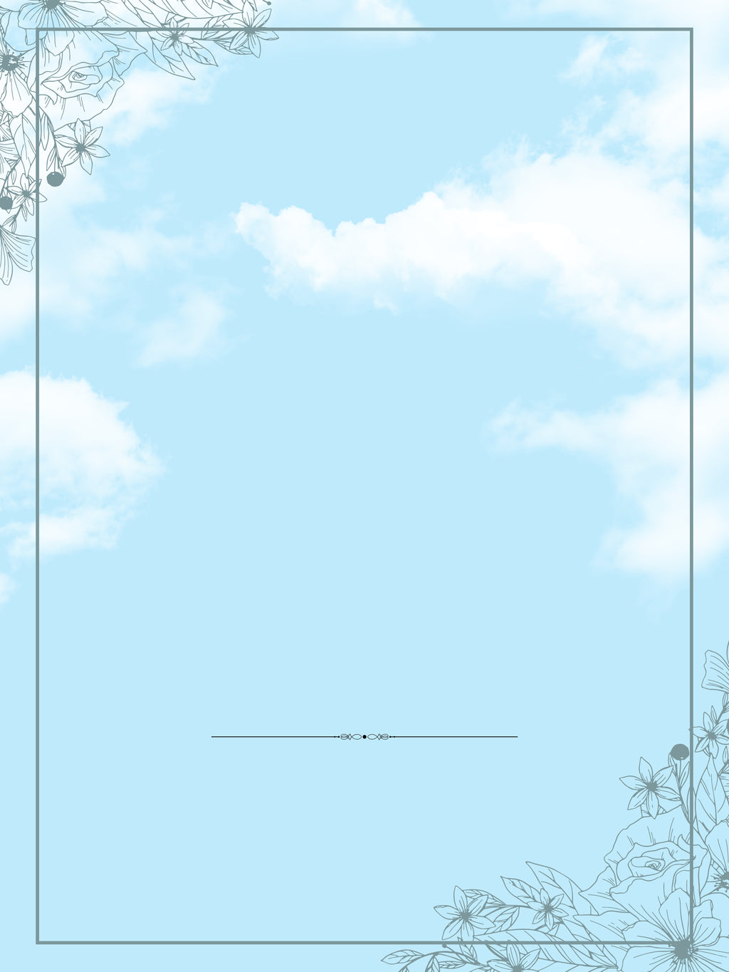 Heavenly Blue Memorial Poster