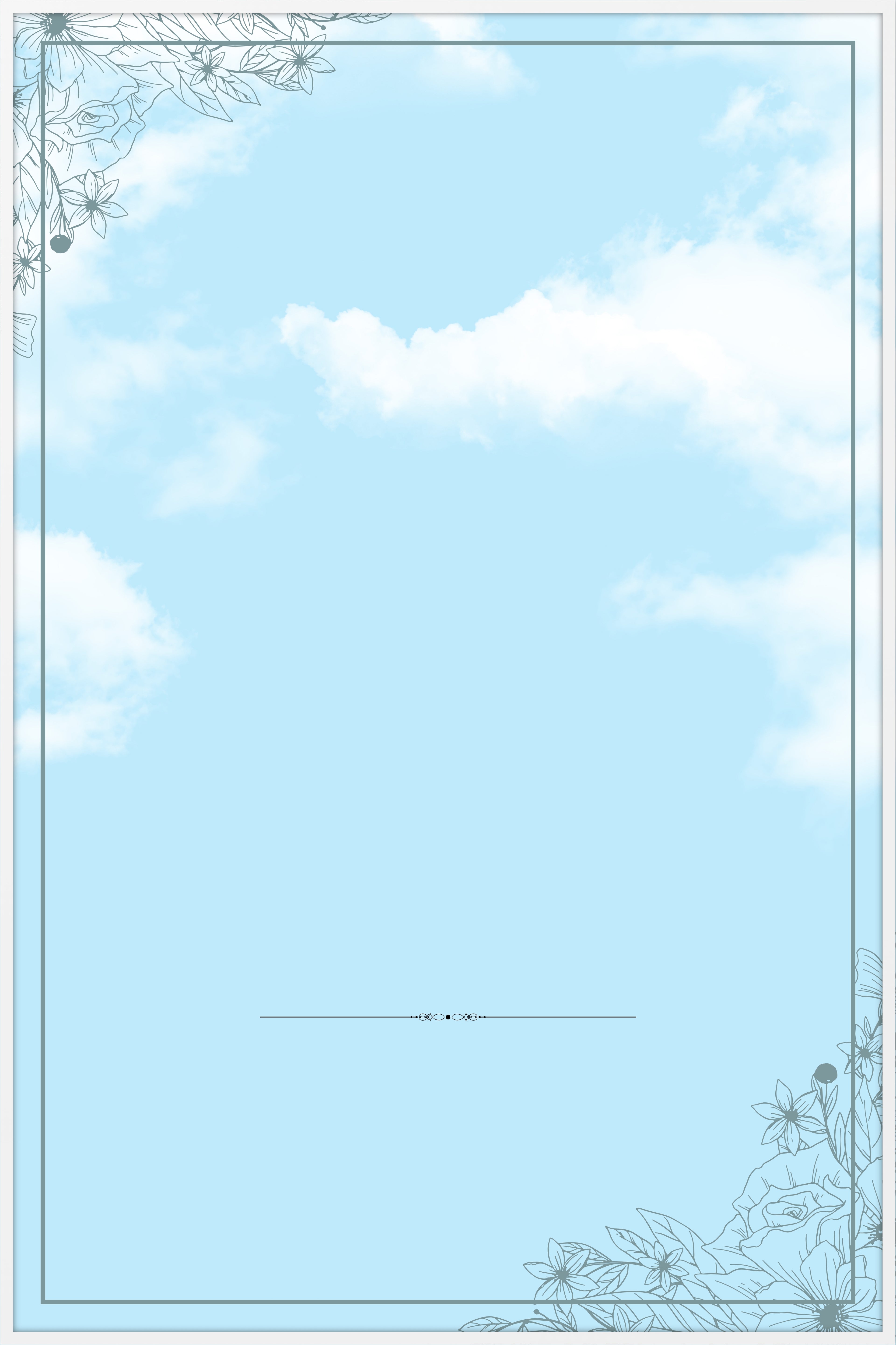 Heavenly Blue Memorial Poster