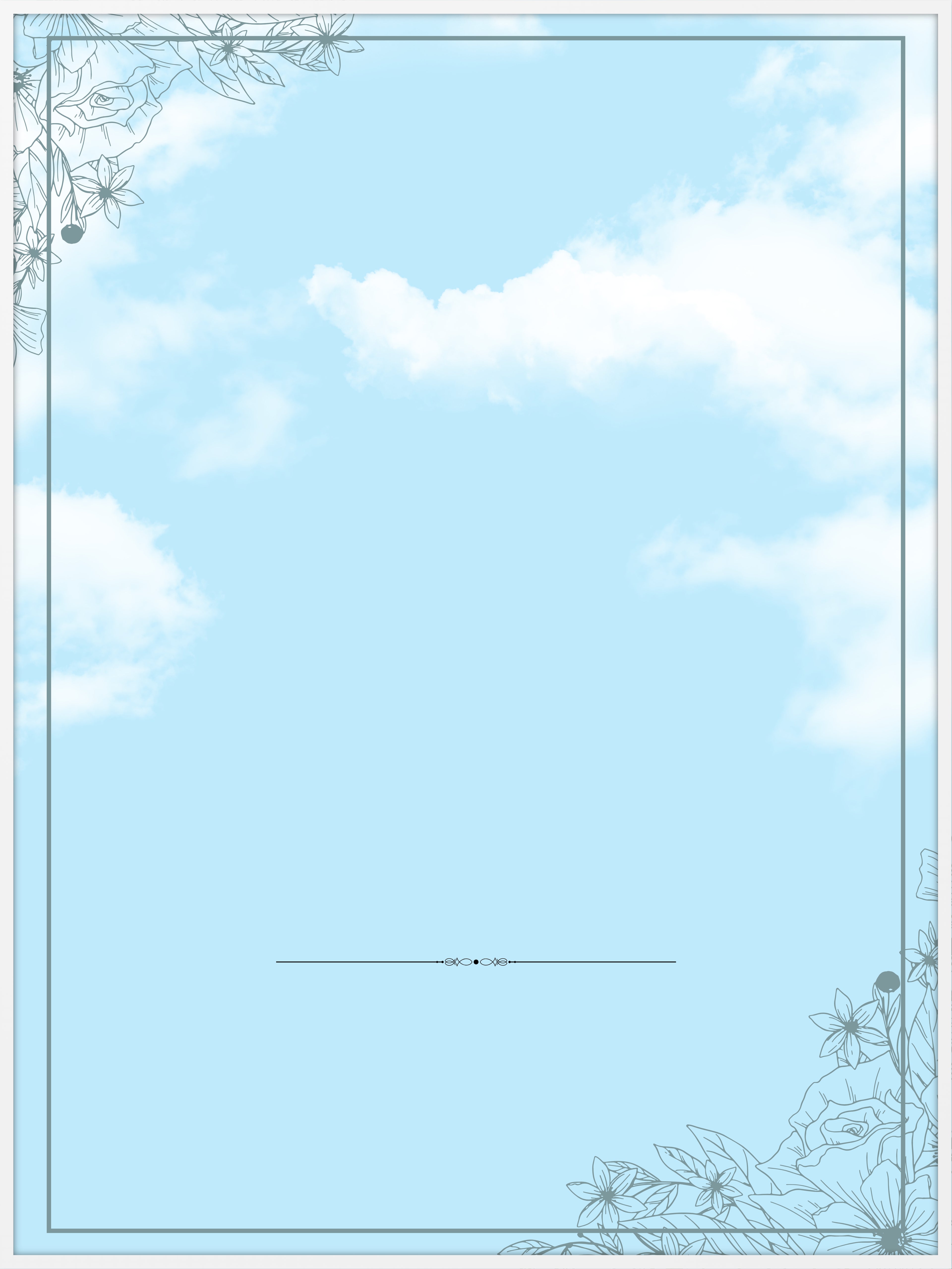 Heavenly Blue Memorial Poster
