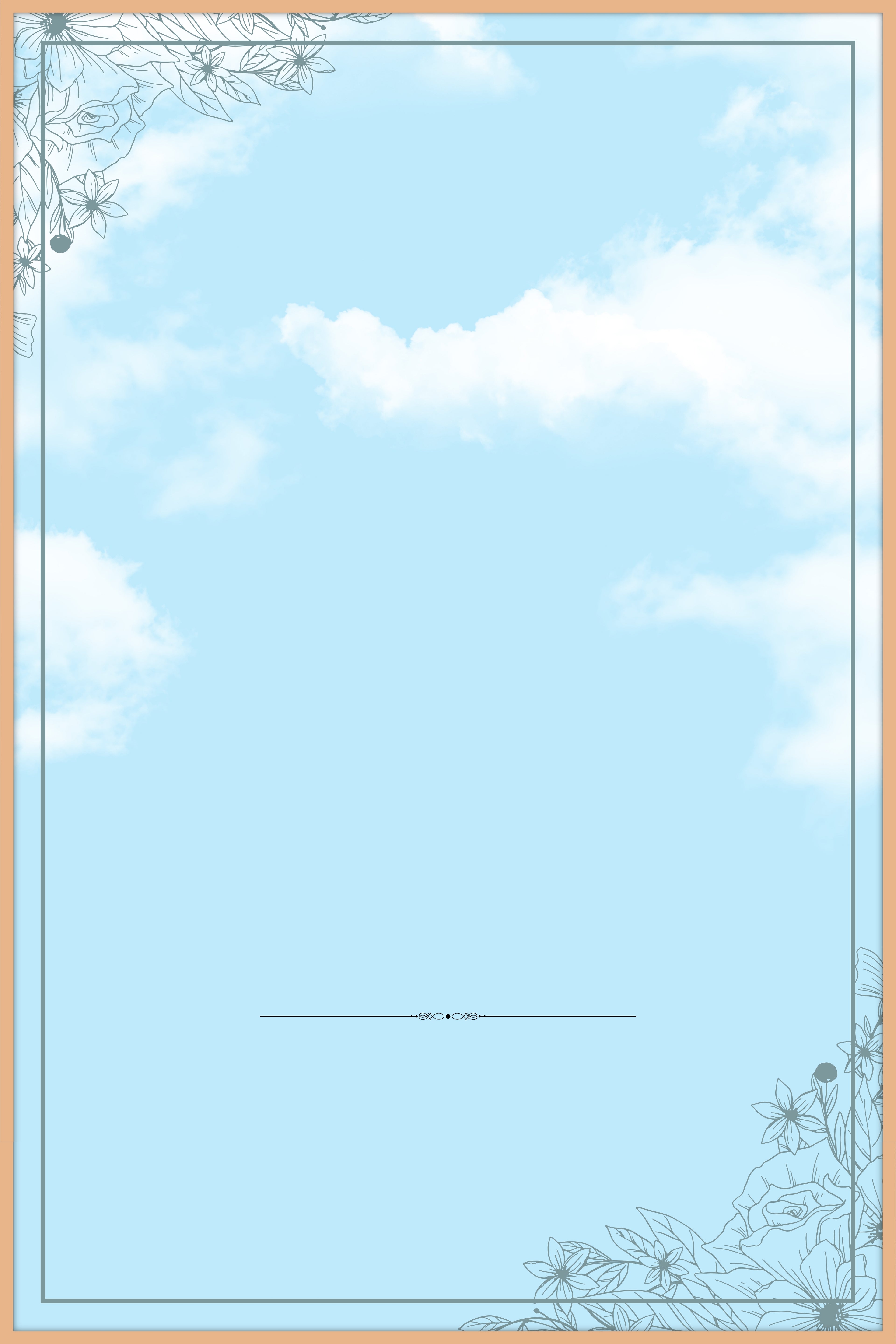Heavenly Blue Memorial Poster