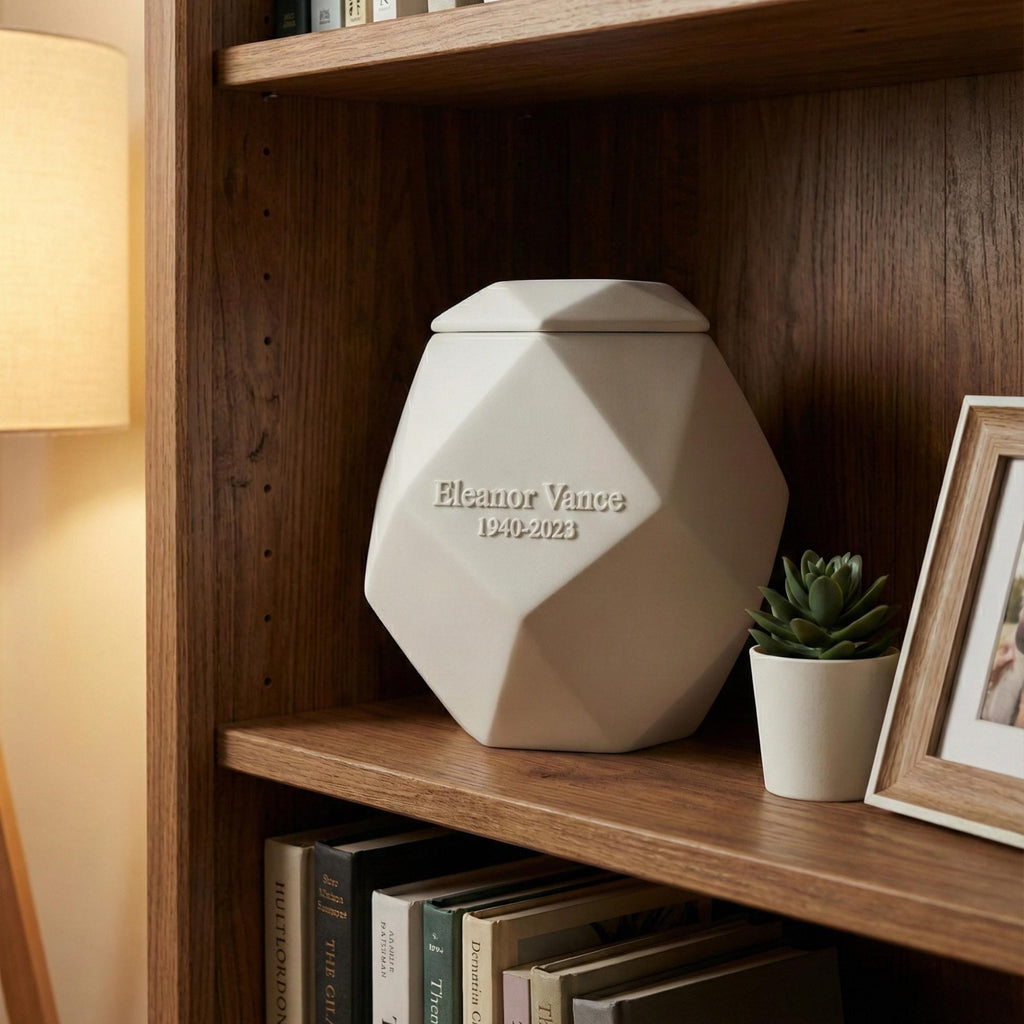 Geometric Cremation Urn