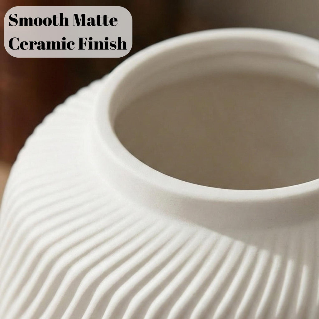 Ribbed Cremation Urn