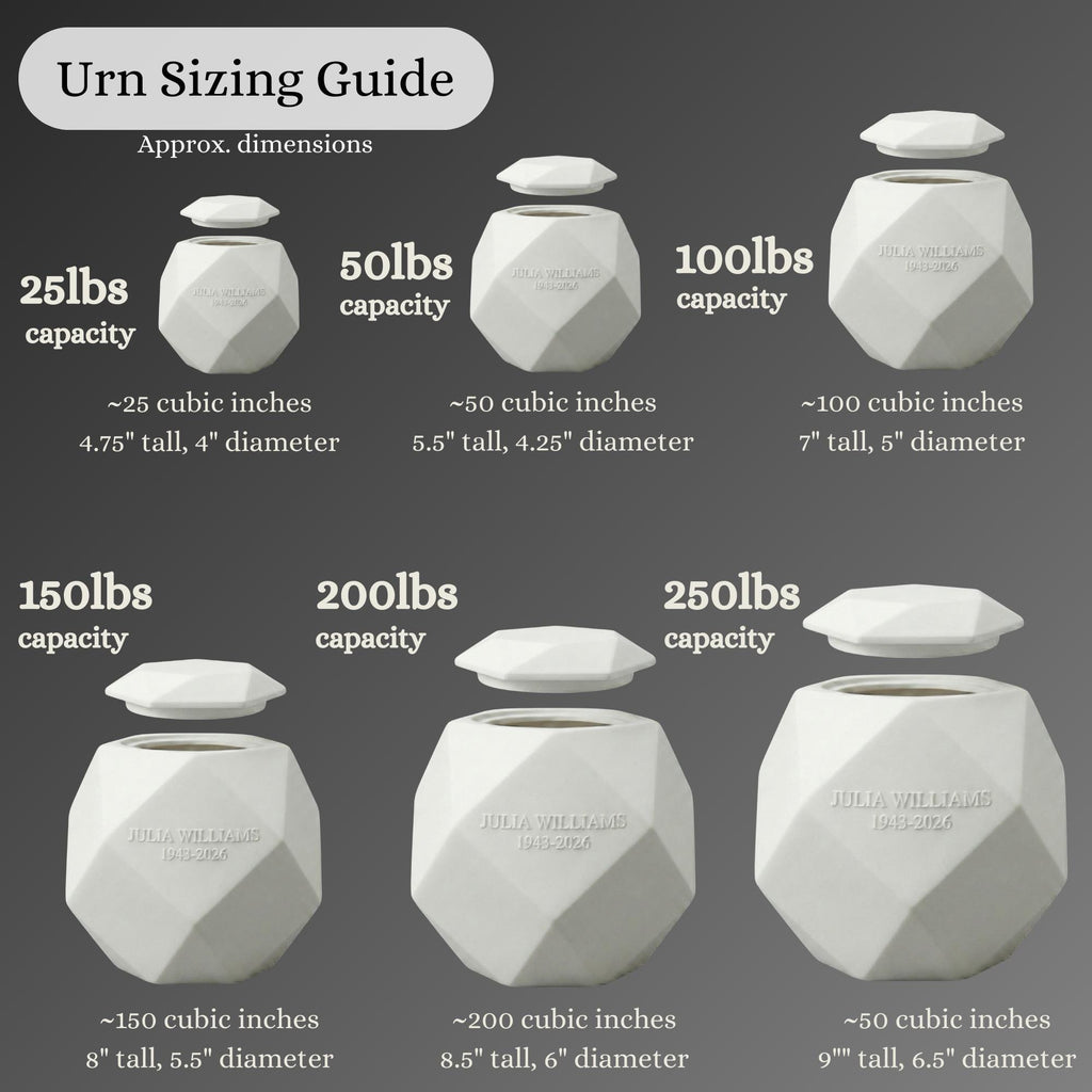 Geometric Cremation Urn