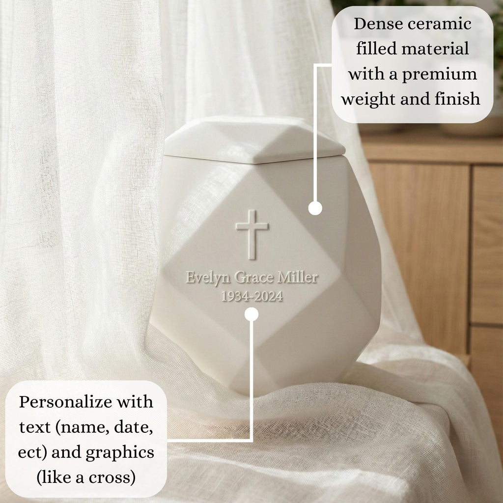 Geometric Cremation Urn