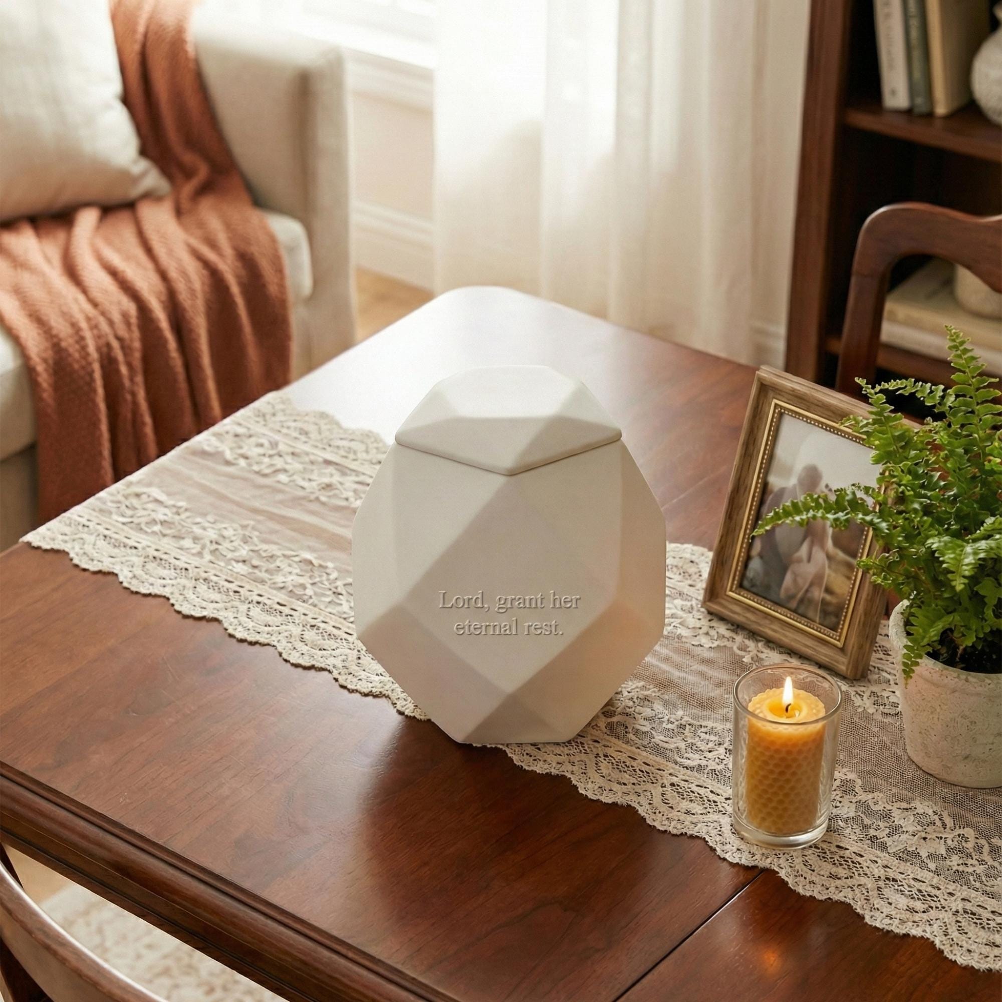 Geometric Cremation Urn
