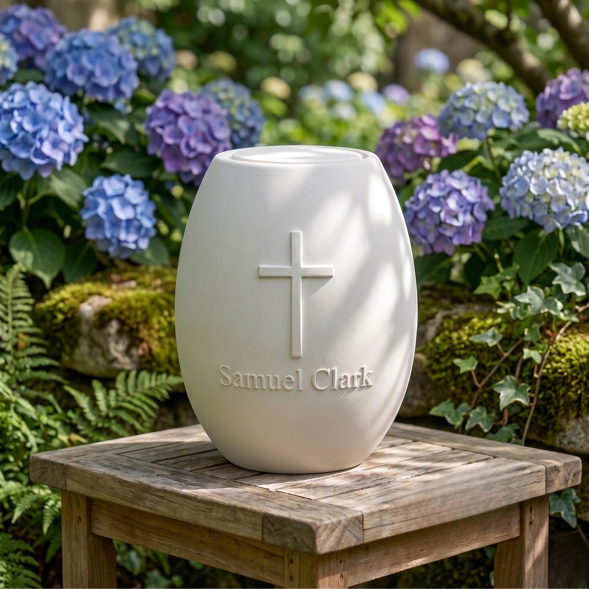 Ovoid Cremation Urn — image 1
