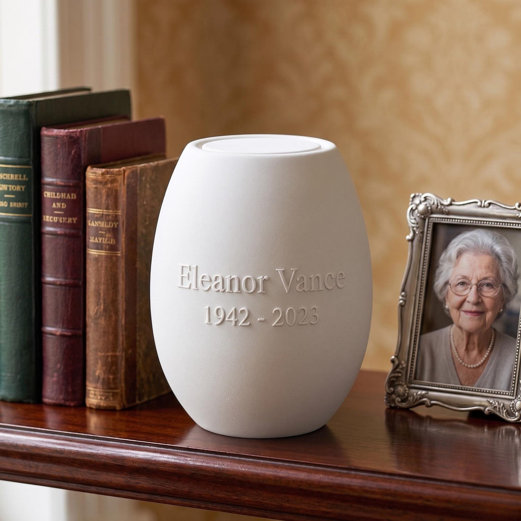 Ovoid Cremation Urn — image 3
